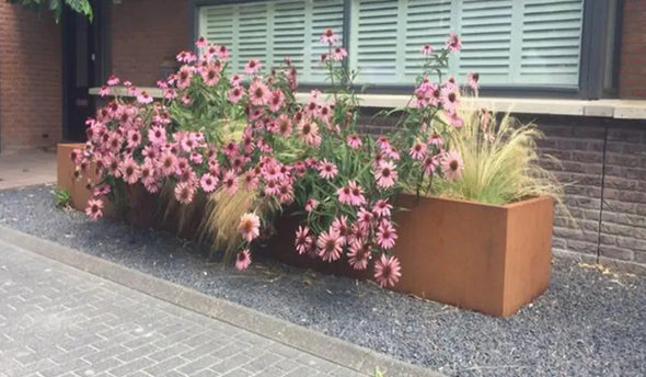 5 redenen om cortenstalen plantenbakken in je tuin te plaatsen