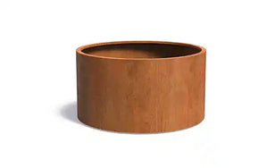 Ronde Cortenstaal Plantenbakken