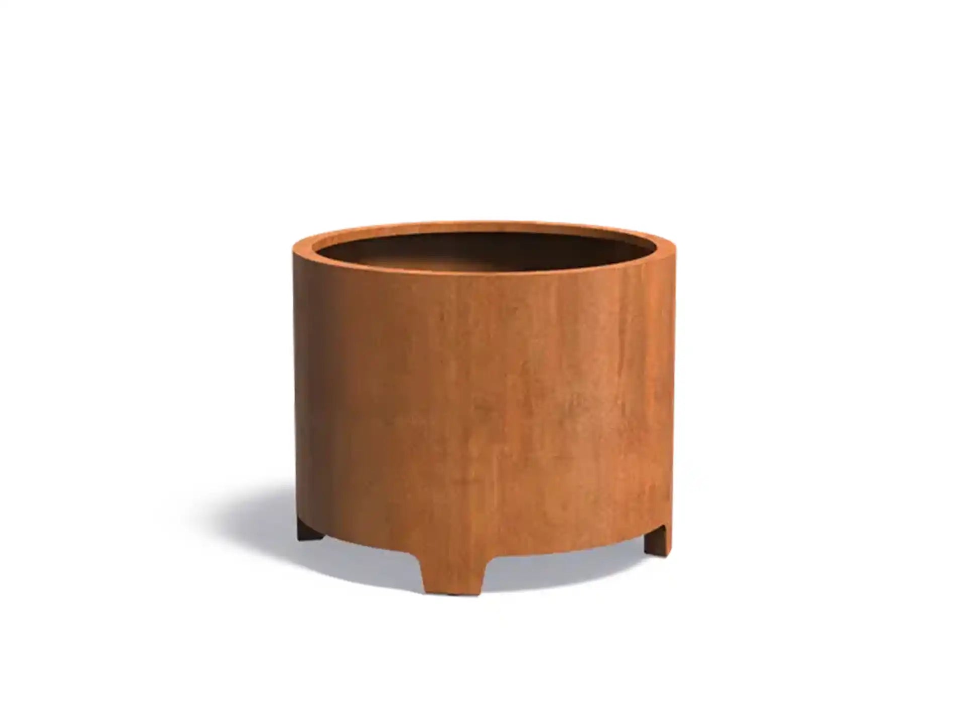 Adezz Circum Cortenstaal Plantenbak Rond met poten 100 x 100 x 80 cm - met bodem