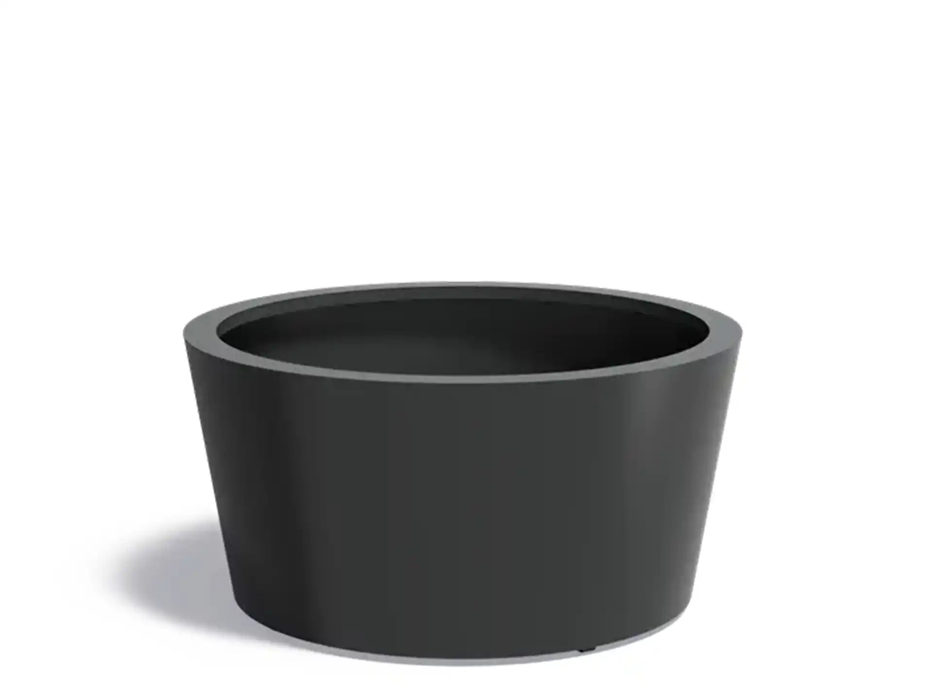 Adezz Conic Aluminium Plantenbak Rond 120 x 120 x 60 cm Zwartgrijs