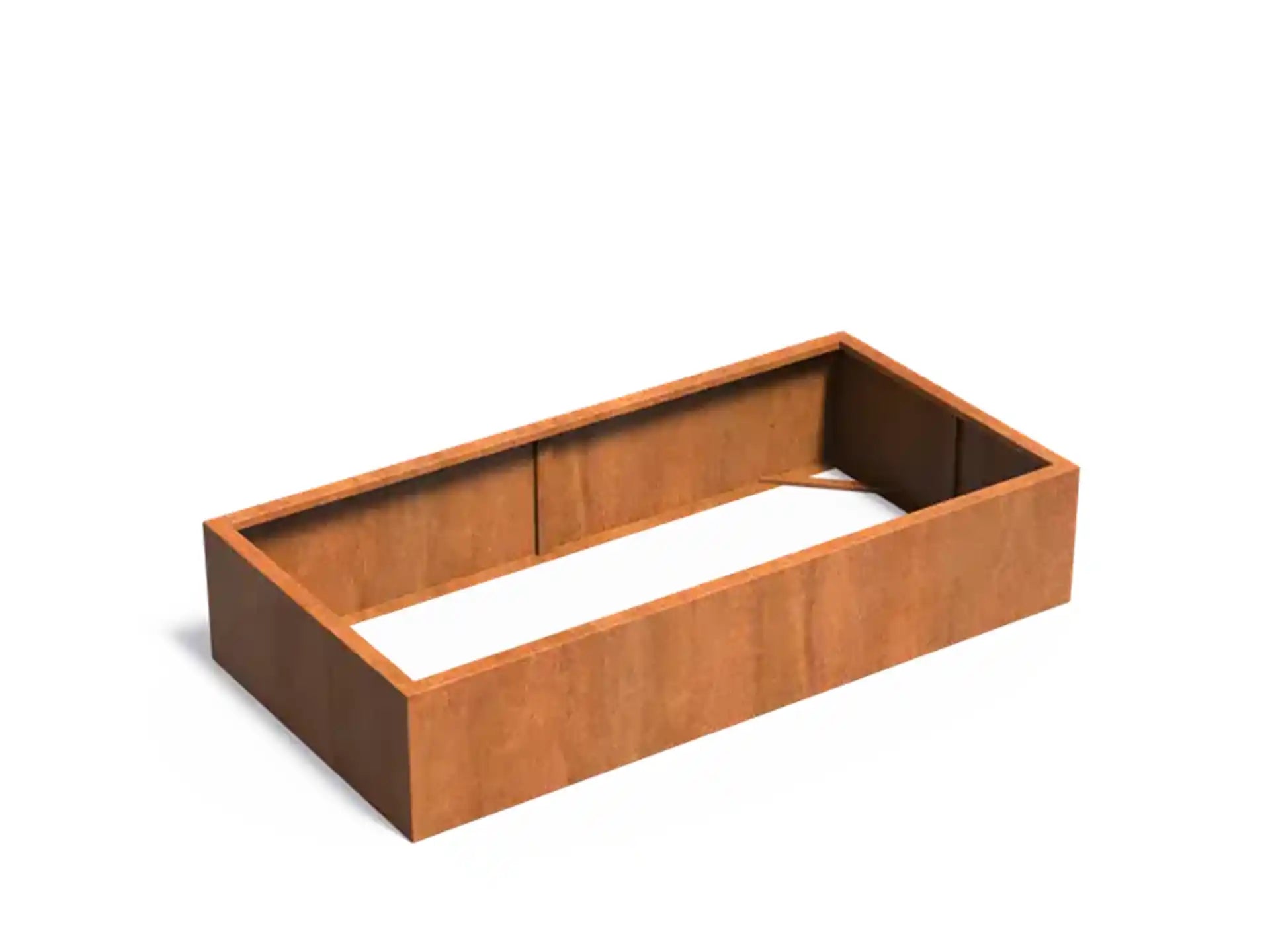 Adezz Carrez Cortenstaal Plantenbak Rechthoek zonder bodem 200 x 100 x 40 cm