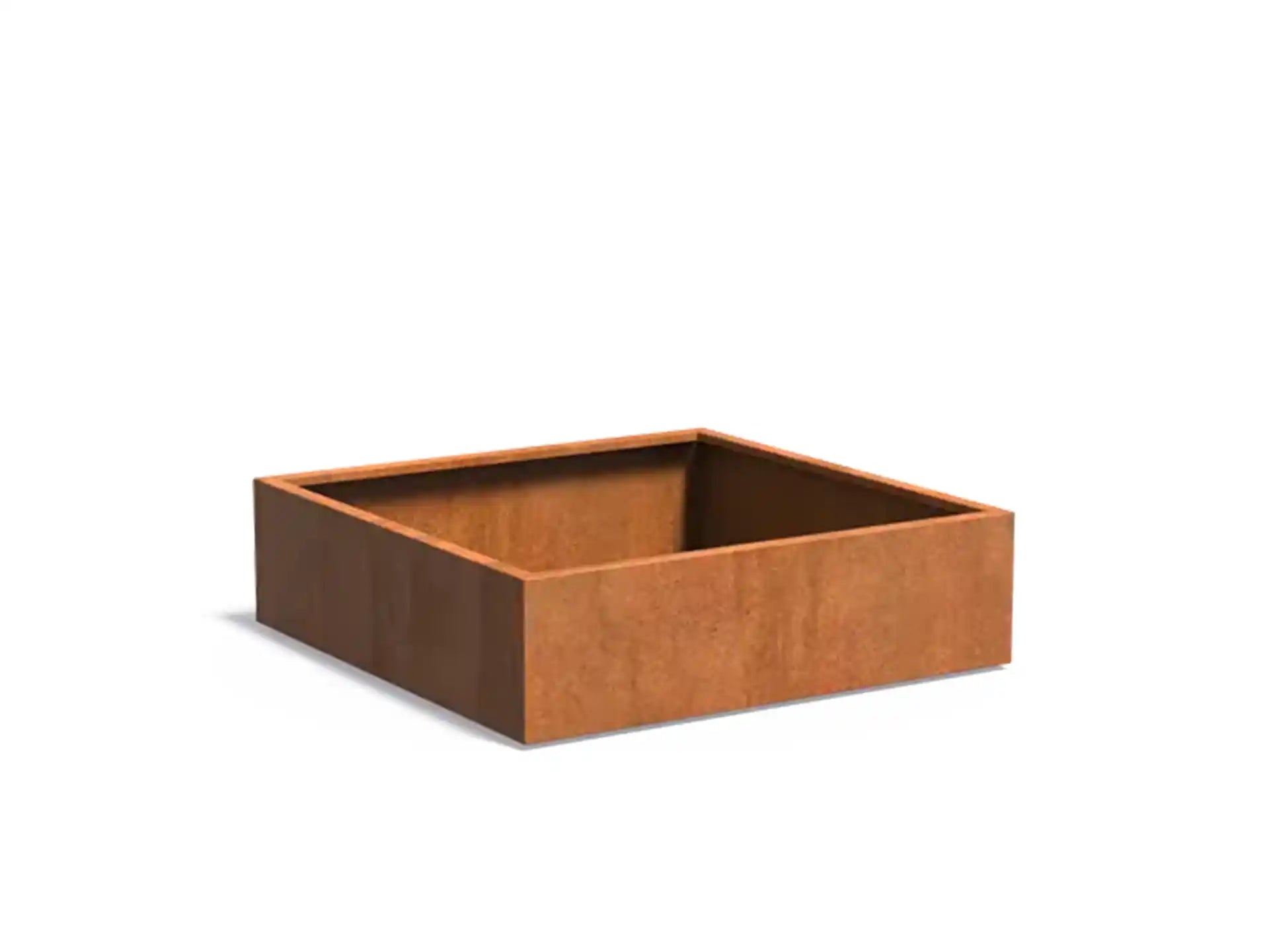 Adezz Carrez Cortenstaal Plantenbak Vierkant 140 x 140 x 40 cm - met bodem