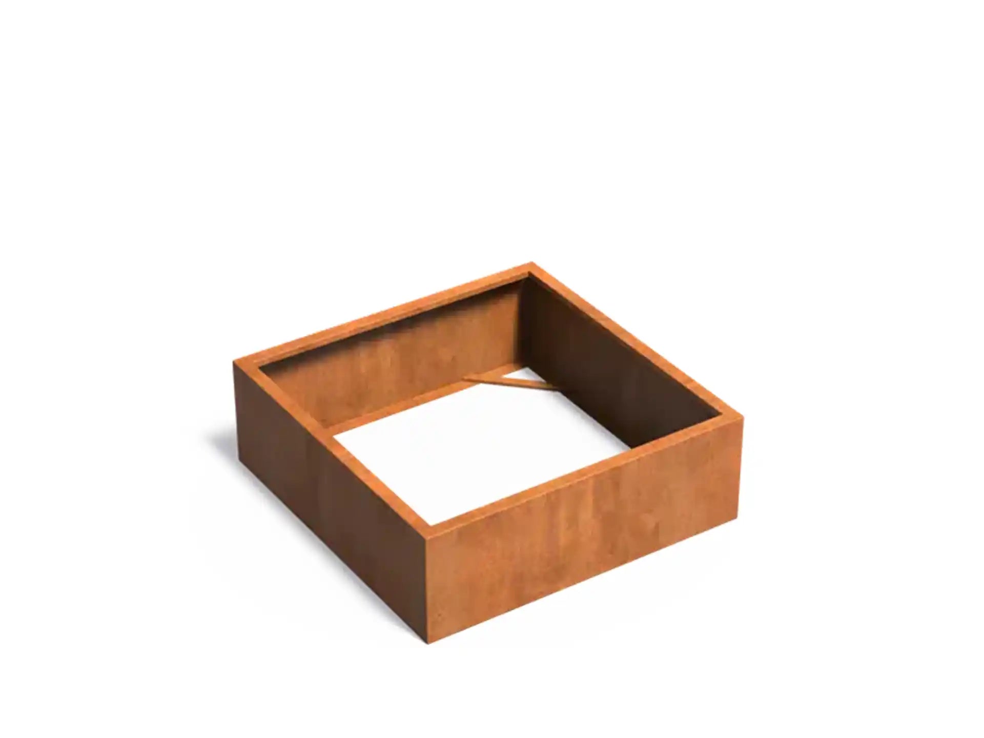 Adezz Carrez Cortenstaal Plantenbak Vierkant zonder bodem 120 x 120 x 40 cm