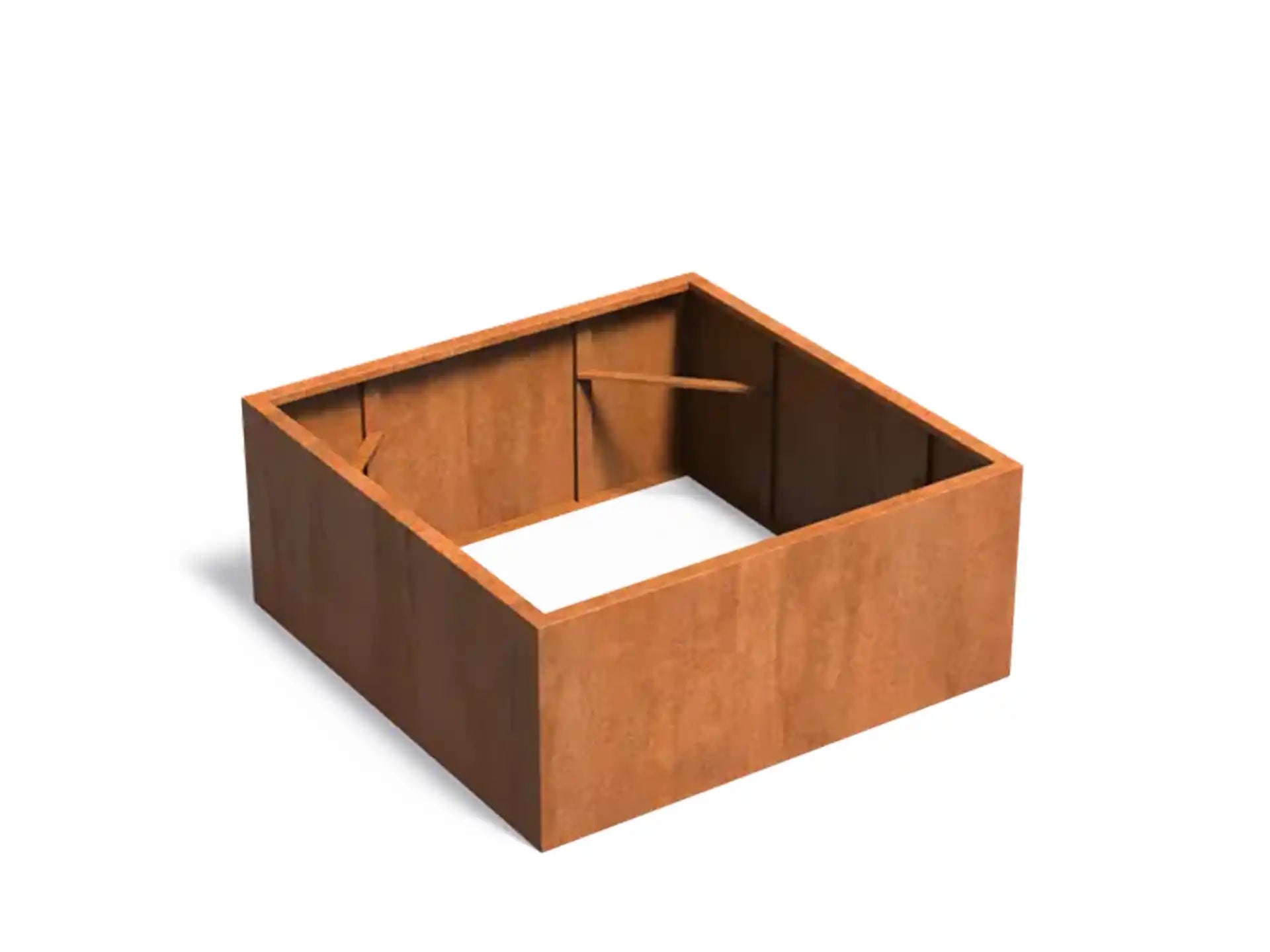 Adezz Carrez Cortenstaal Plantenbak Vierkant zonder bodem 140 x 140 x 60 cm