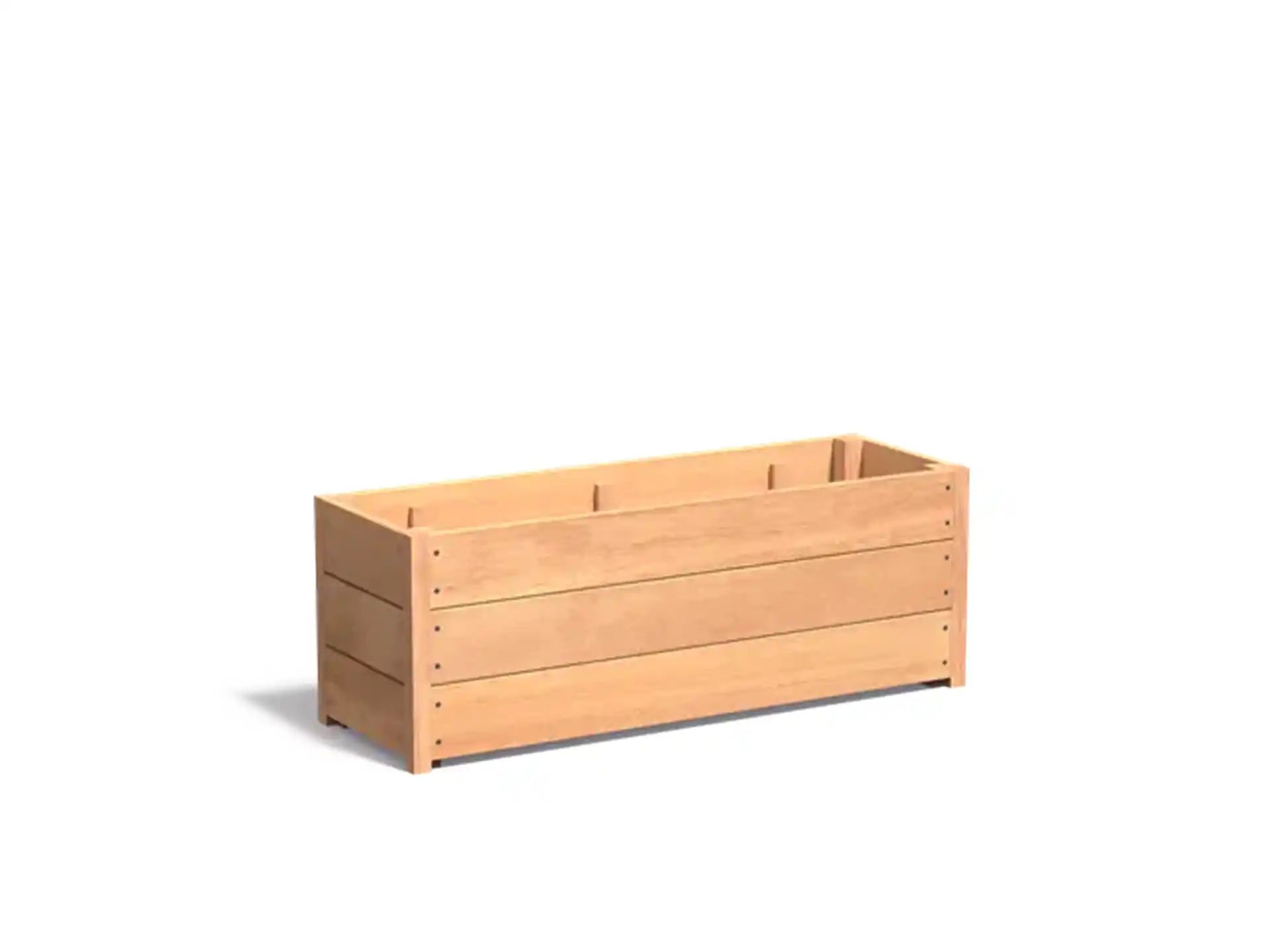 Adezz Carrez Hardhout Plantenbak Rechthoek 120 x 40 x 44 cm met bodem