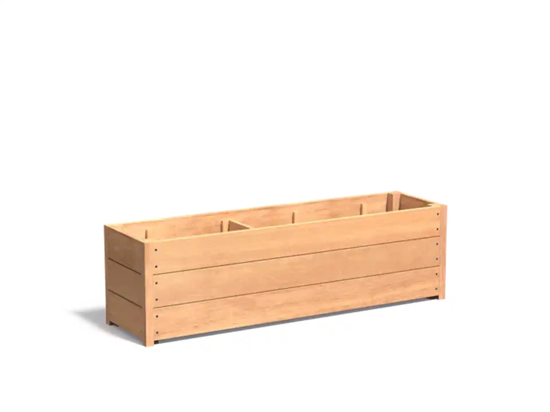 Adezz Carrez Hardhout Plantenbak Rechthoek 150 x 40 x 44 cm met bodem