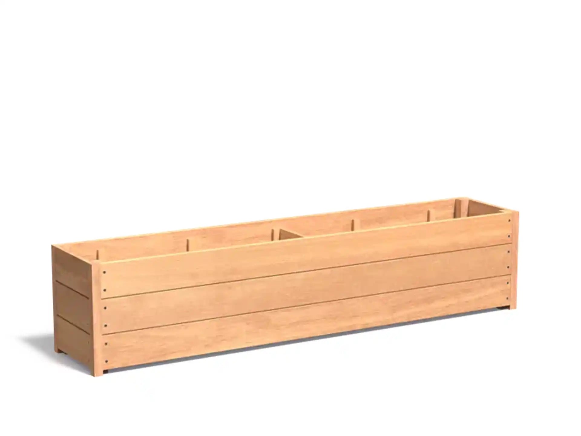 Adezz Carrez Hardhout Plantenbak Rechthoek 200 x 40 x 44 cm met bodem