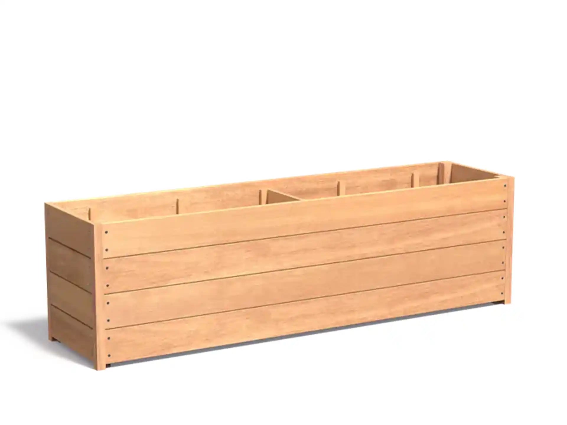 Adezz Carrez Hardhout Plantenbak Rechthoek 200 x 50 x 58 cm met bodem