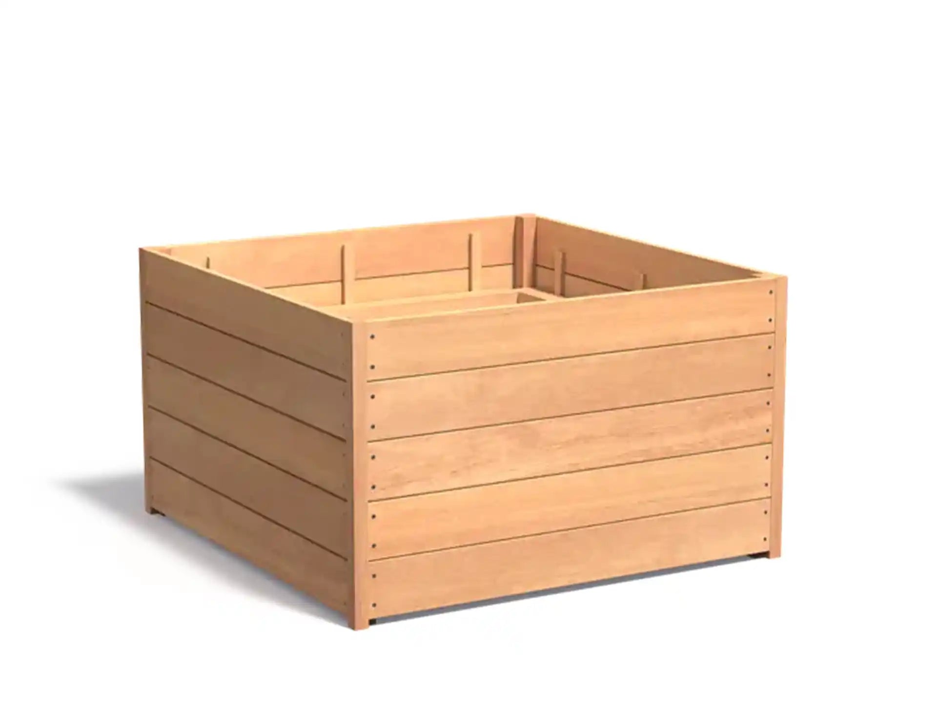 Adezz Carrez Hardhout Plantenbak Vierkant 120 x 120 x 72 cm met bodem