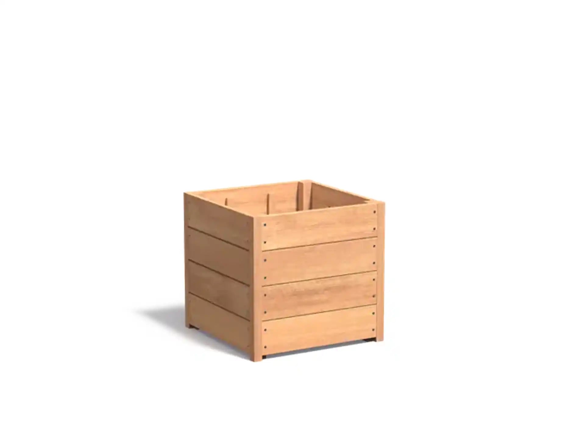 Adezz Carrez Hardhout Plantenbak Vierkant 60 x 60 x 58 cm met bodem