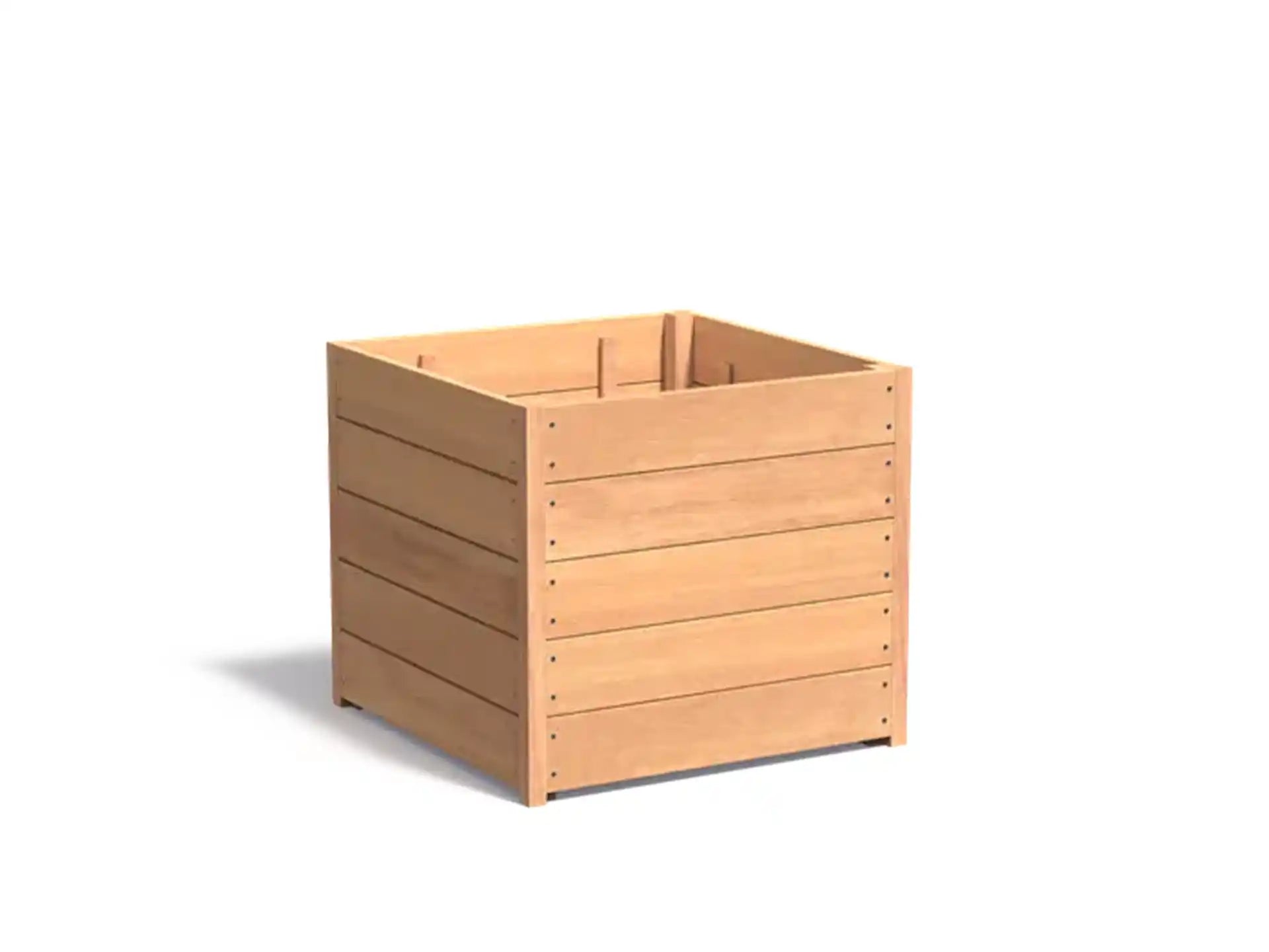 Adezz Carrez Hardhout Plantenbak Vierkant 80 x 80 x 72 cm met bodem