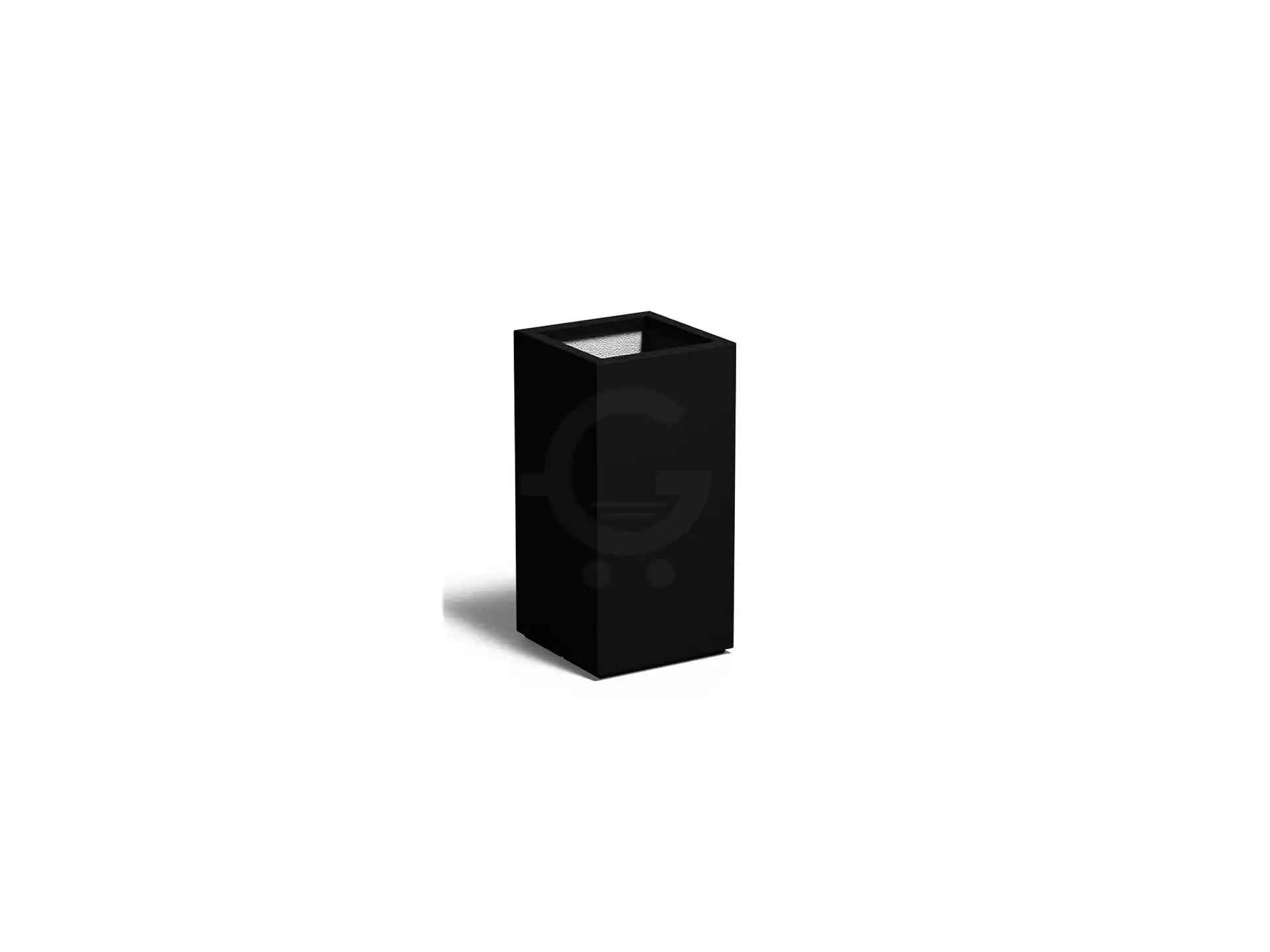 Adezz Carrez Plantenbak Polyester Vierkant 40 x 40 x 80 cm Gitzwart