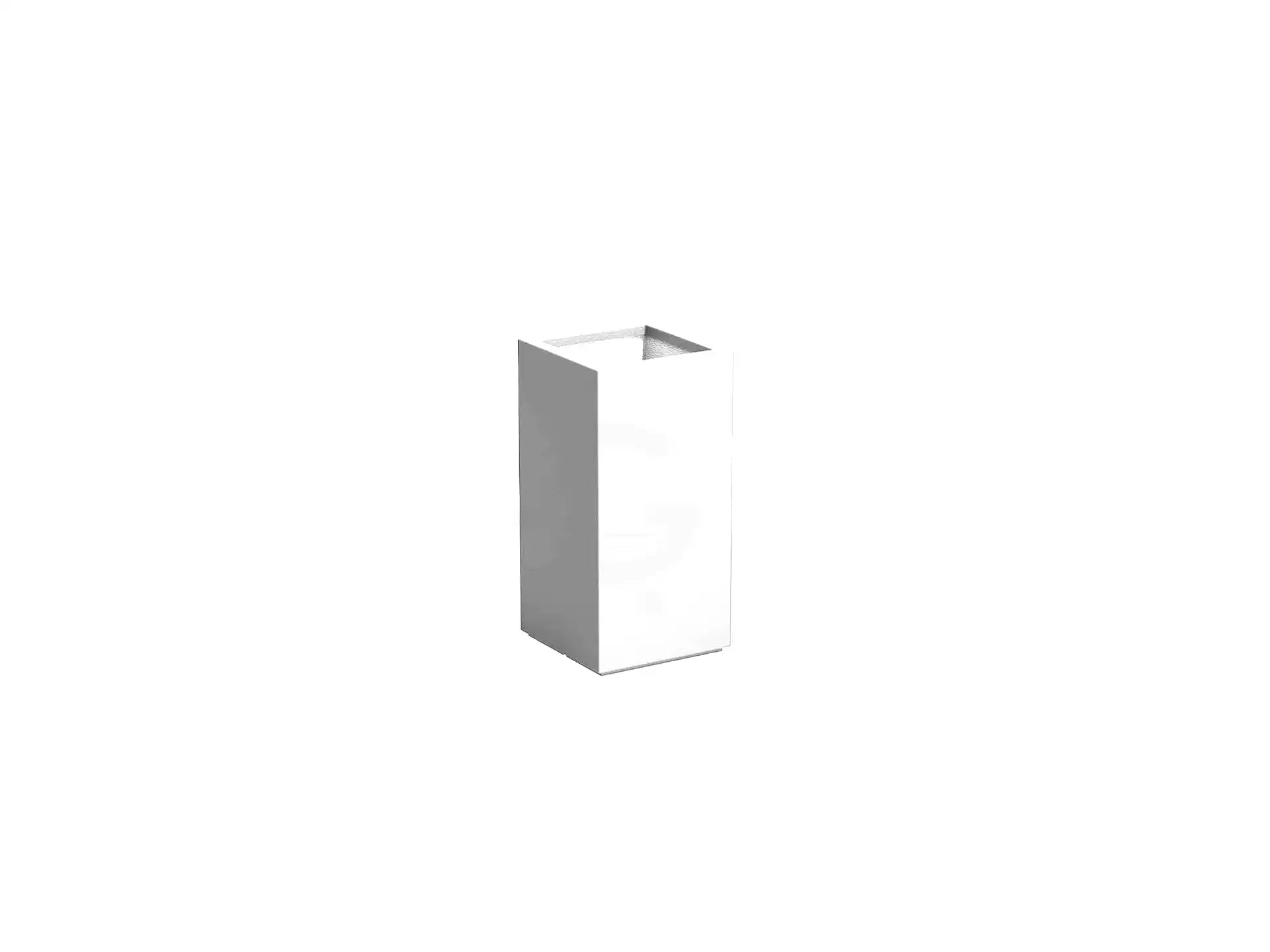 Adezz Carrez Plantenbak Polyester Vierkant 40 x 40 x 80 cm Verkeerswit