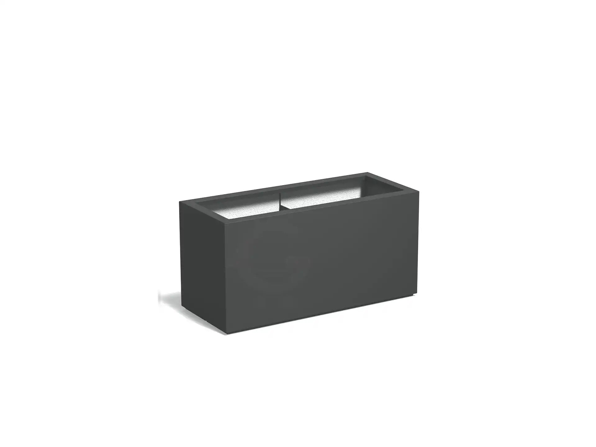 Adezz Carrez Plantenbak Polyester Rechthoek 120 x 50 x 60 cm Antracietgrijs