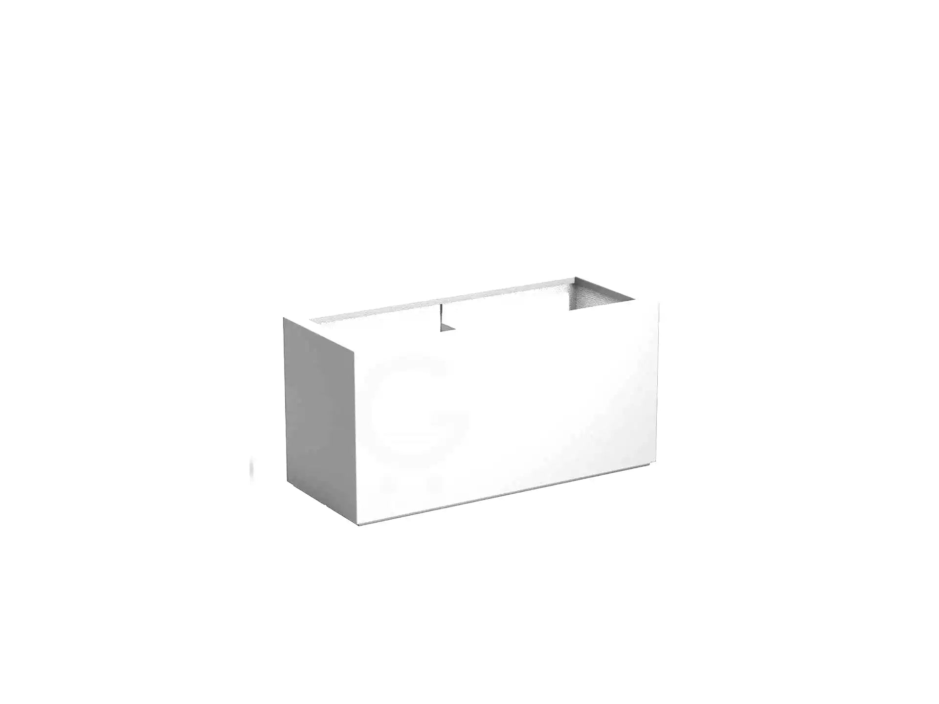 Adezz Carrez Plantenbak Polyester Rechthoek 120 x 50 x 60 cm Verkeerswit