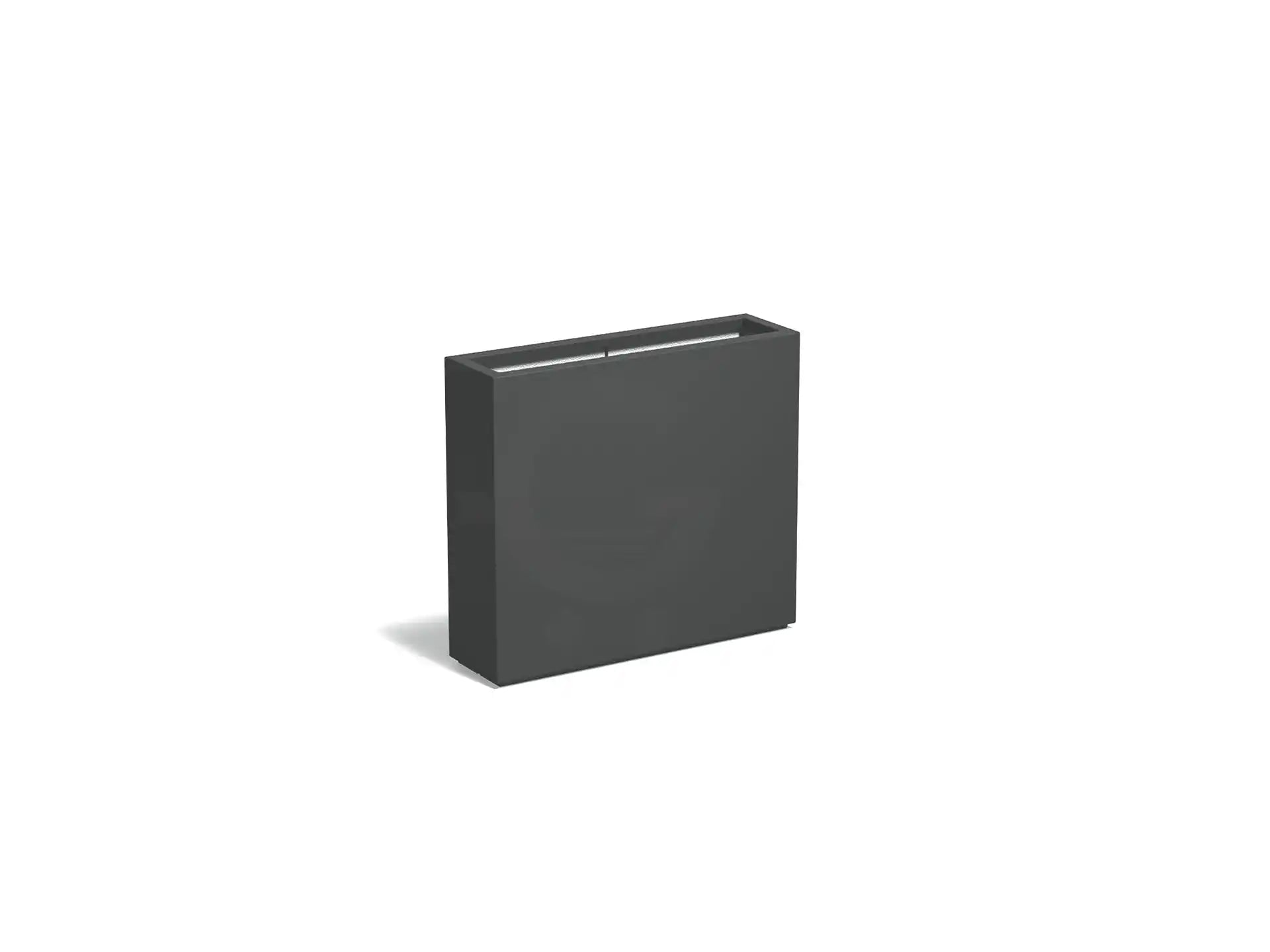 Adezz Carrez Plantenbak Polyester Rechthoek 90 x 25 x 80 cm Antracietgrijs