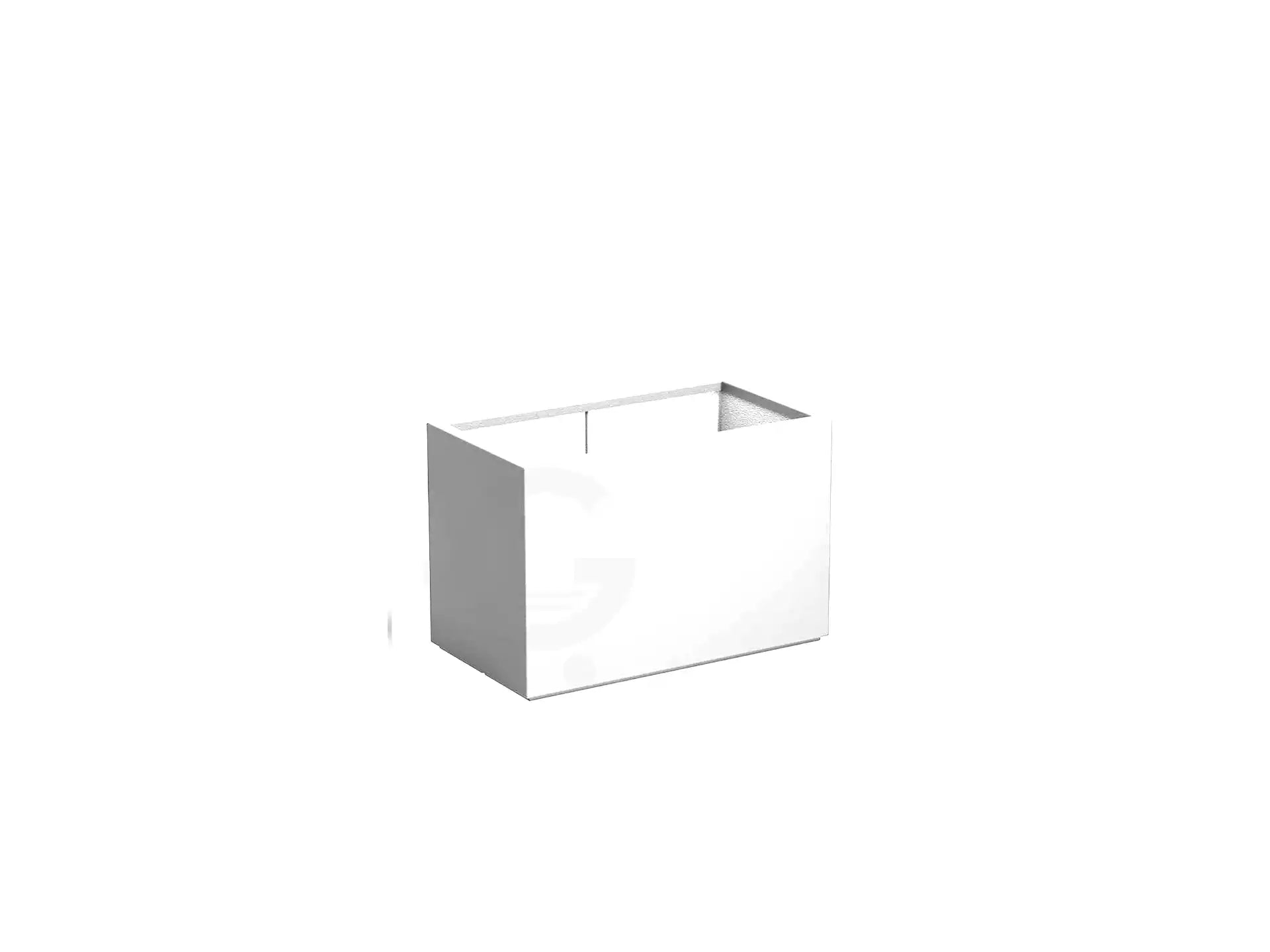 Adezz Carrez Plantenbak Polyester Rechthoek 90 x 50 x 60 cm Verkeerswit