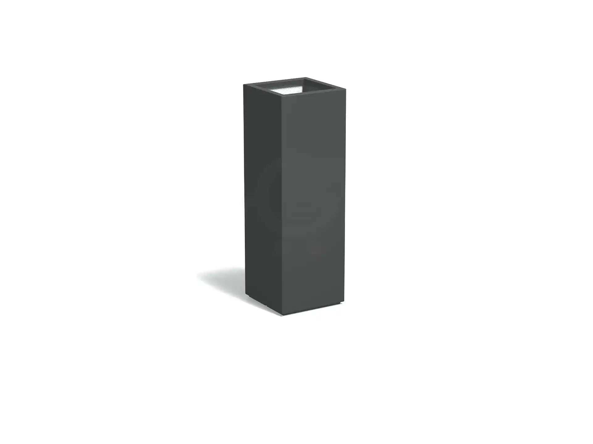 Adezz Carrez Plantenbak Polyester Vierkant 40 x 40 x 120 cm Antracietgrijs