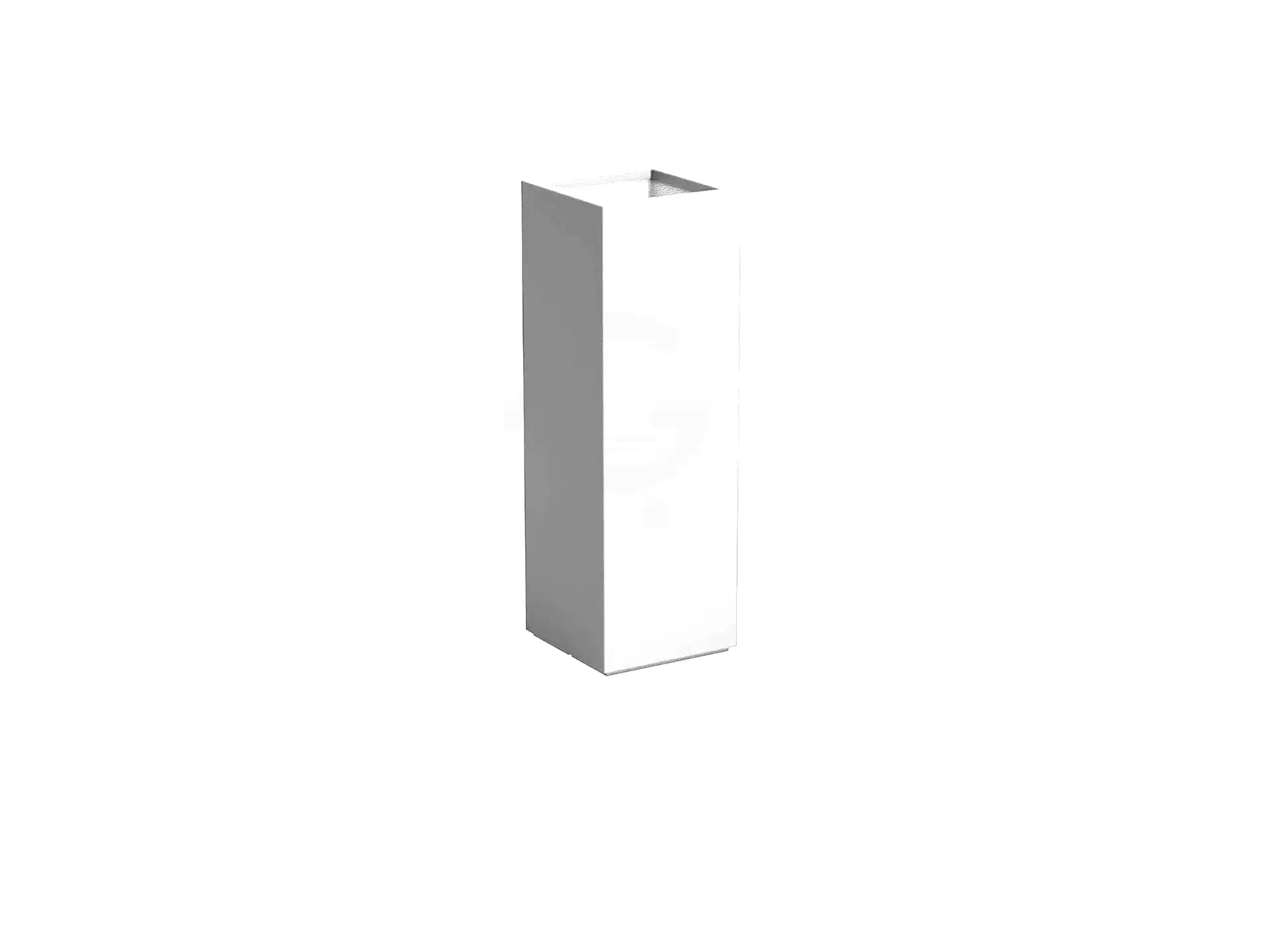 Adezz Carrez Plantenbak Polyester Vierkant 40 x 40 x 120 cm Verkeerswit