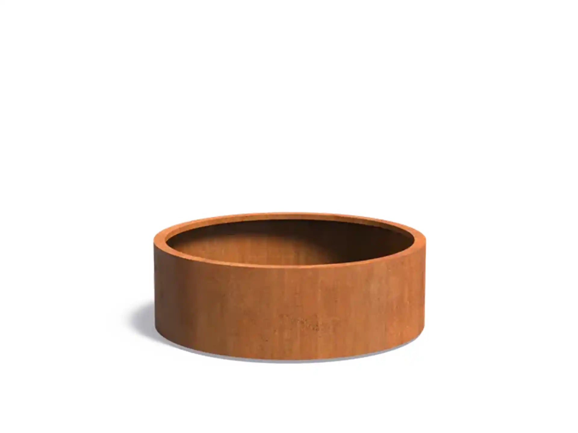 Adezz Circum Cortenstaal Plantenbak Rond Recht 120 x 120 x 40 cm - met bodem