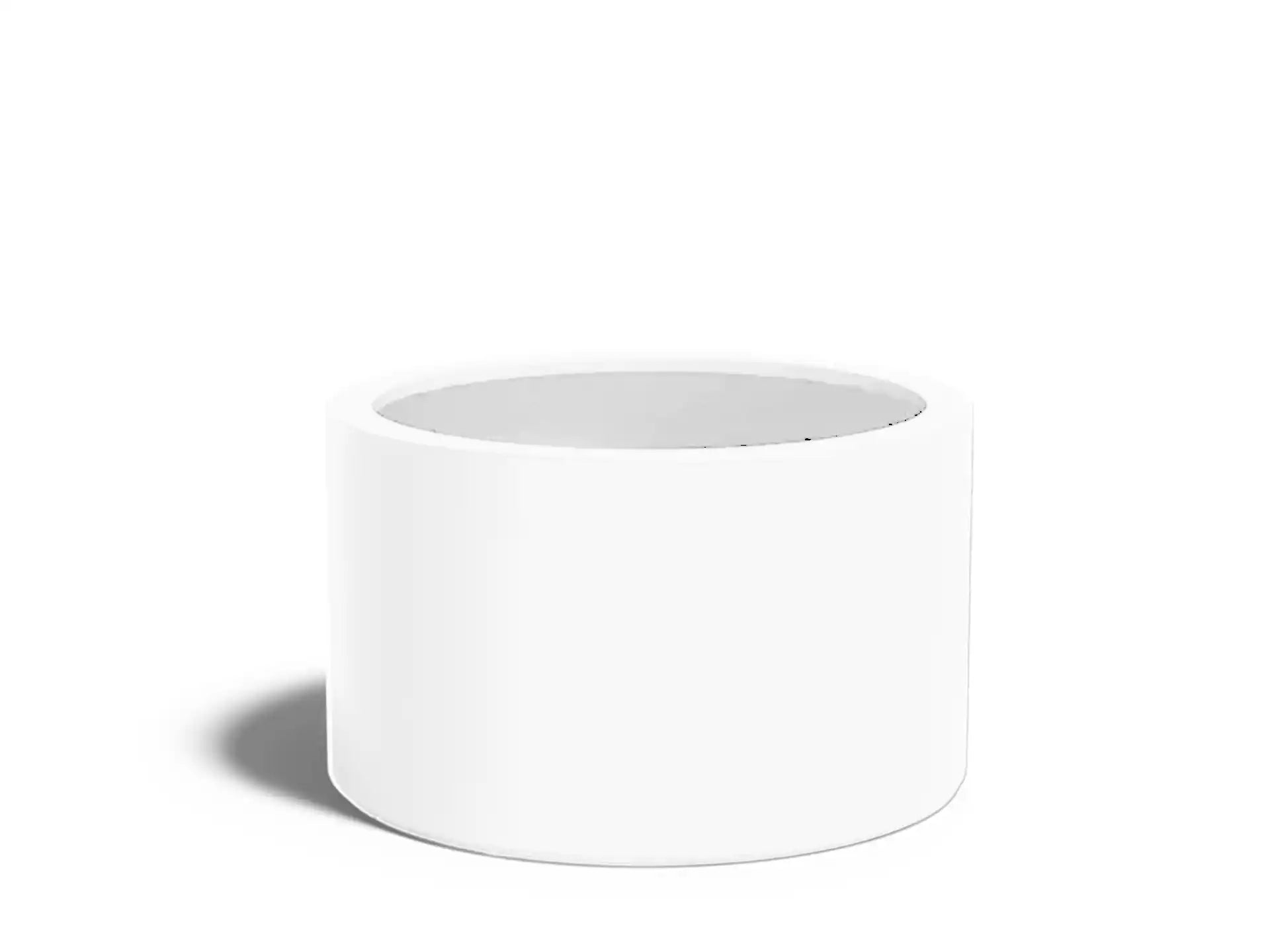 Adezz Circum Plantenbak Polyester Rond Recht 100 x 100 x 60 cm Verkeerswit