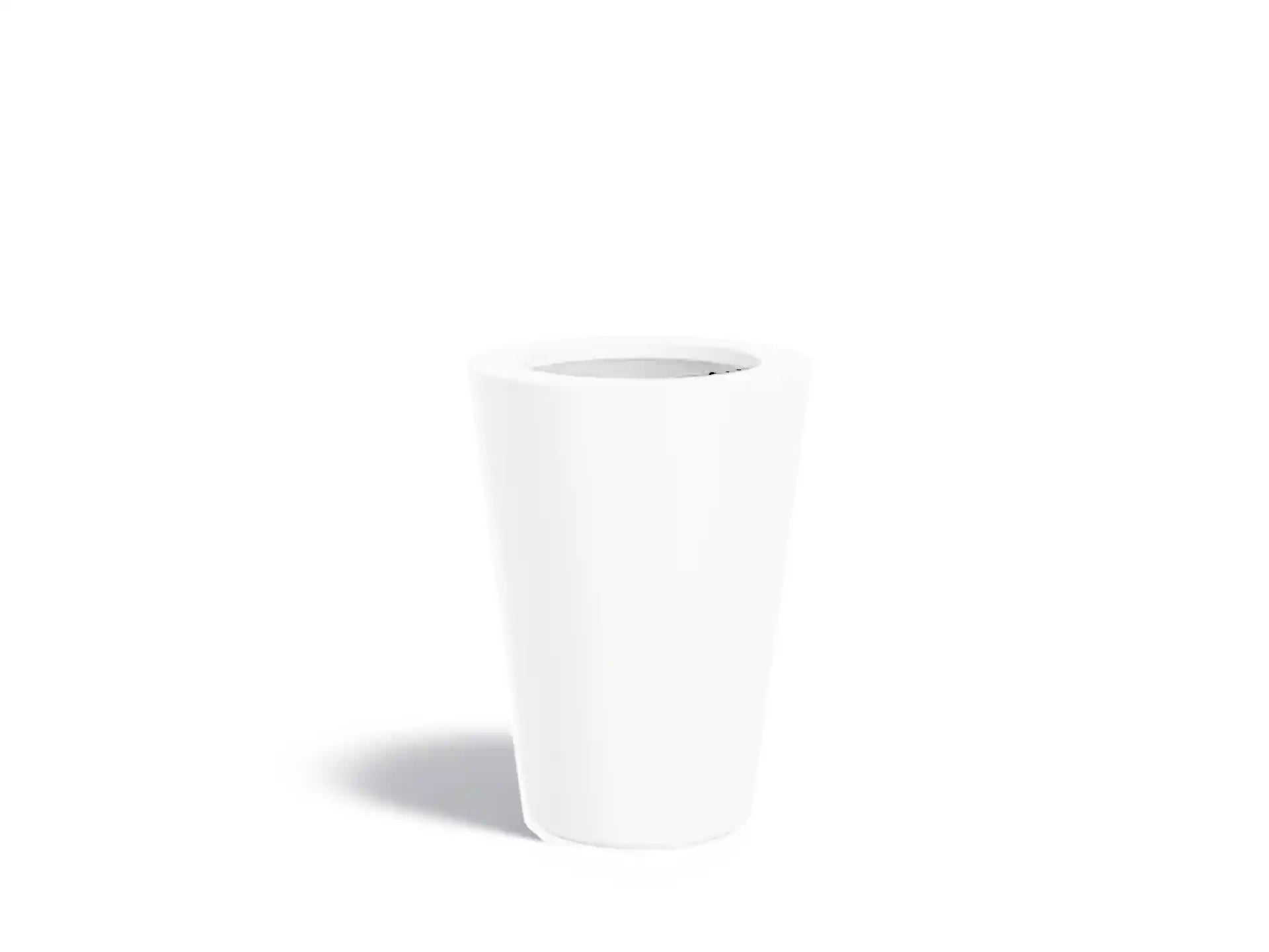 Adezz Conic Plantenbak Polyester Rond Schuin 55 x 55 x 76 cm Verkeerswit