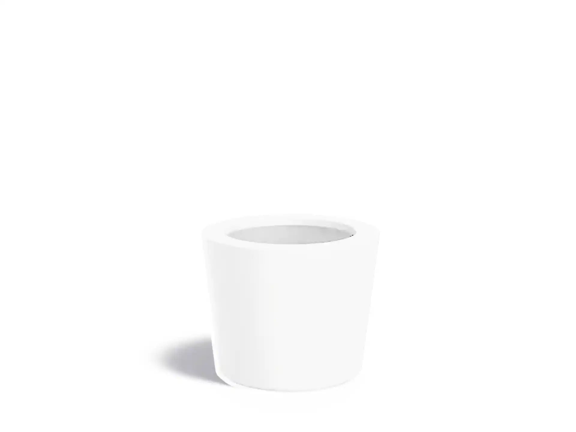 Adezz Conic Plantenbak Polyester Rond Schuin 63 x 63 x 52 cm Verkeerswit