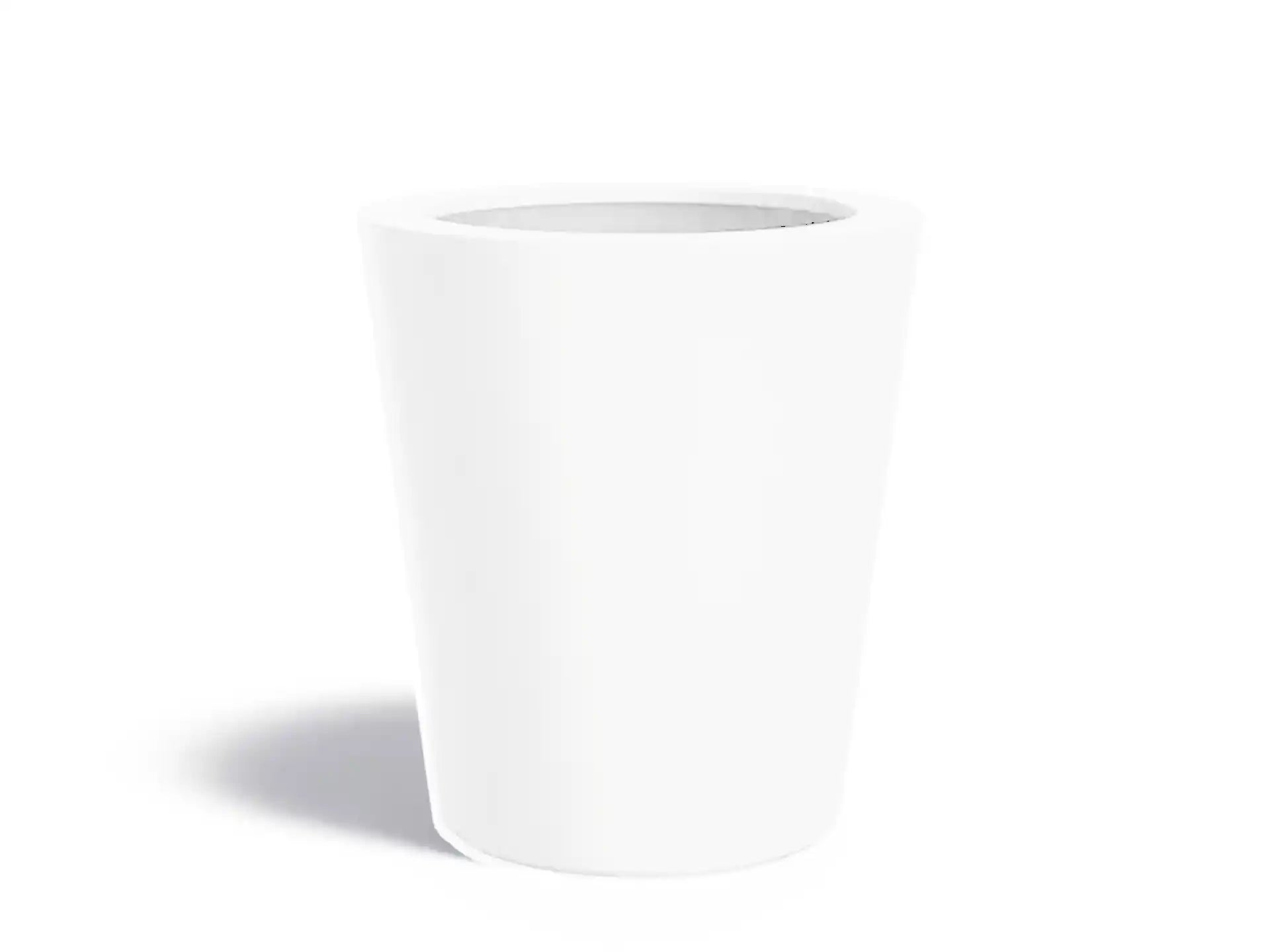 Adezz Conic Plantenbak Polyester Rond Schuin 89 x 89 x 100 cm Verkeerswit
