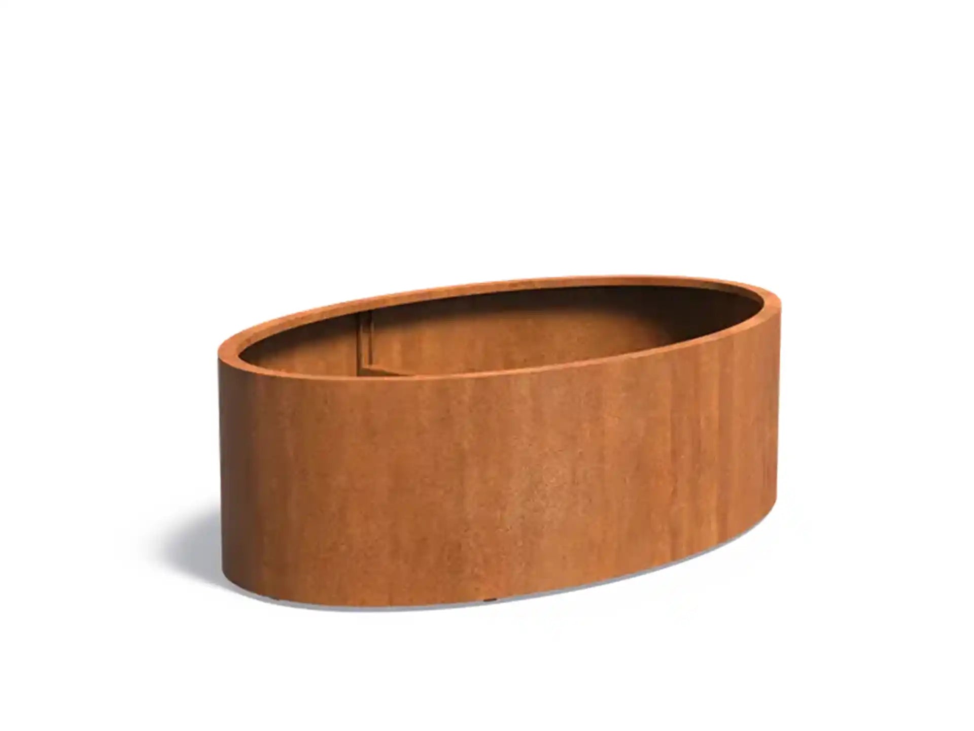 Adezz Ellipse Cortenstaal Plantenbak Ovaal 200 x 120 x 60 cm - met bodem