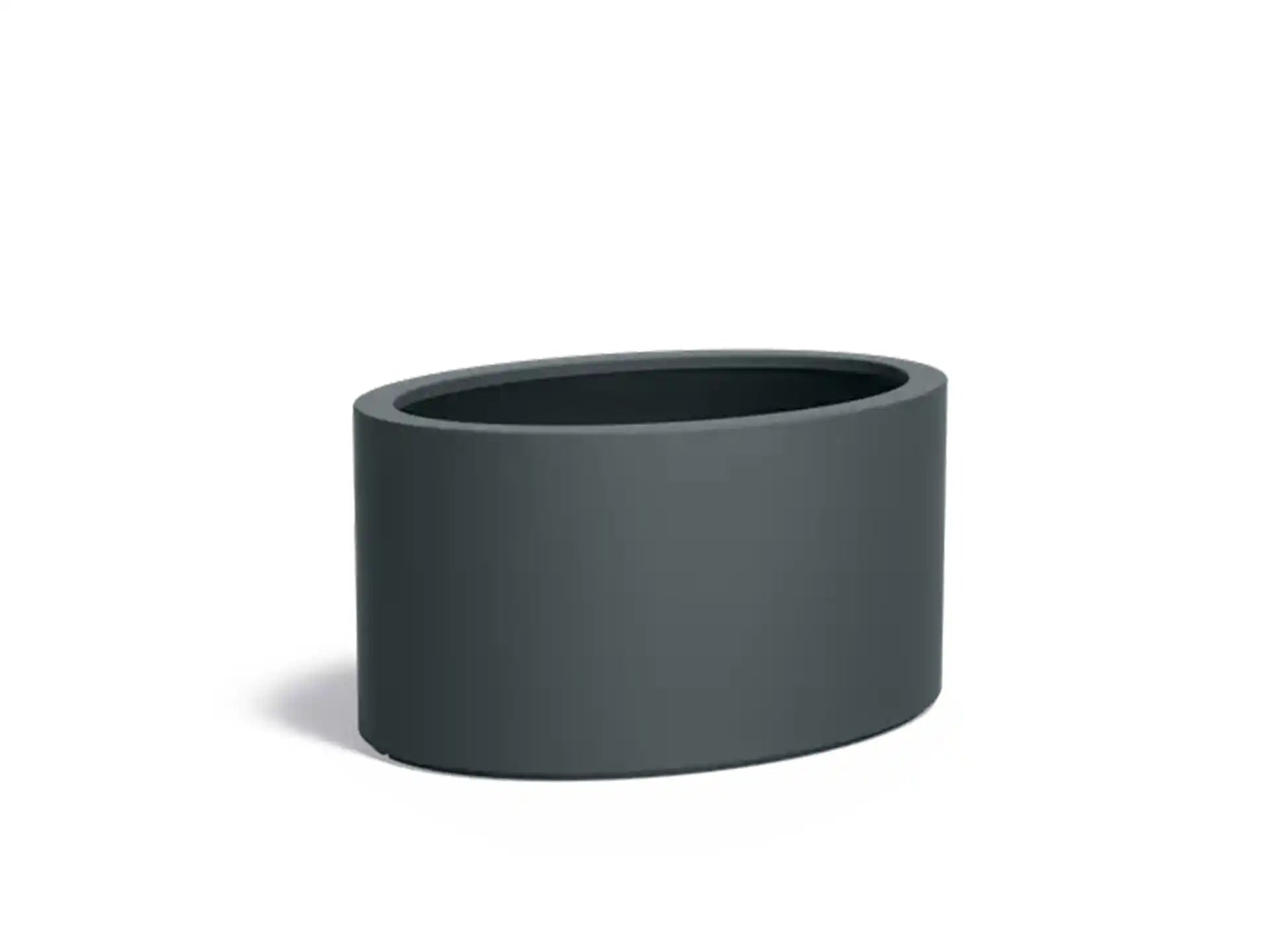 Adezz Ellipse Plantenbak Polyester Ovaal 115 x 80 x 60 cm Antracietgrijs