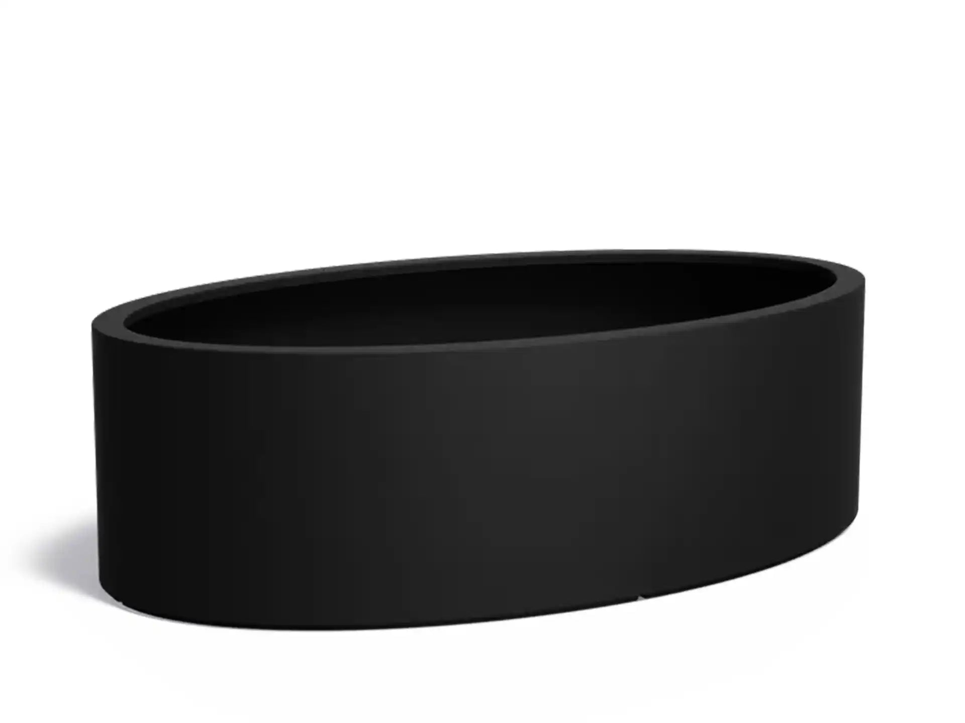 Adezz Ellipse Plantenbak Polyester Ovaal 200 x 120 x 60 cm Gitzwart