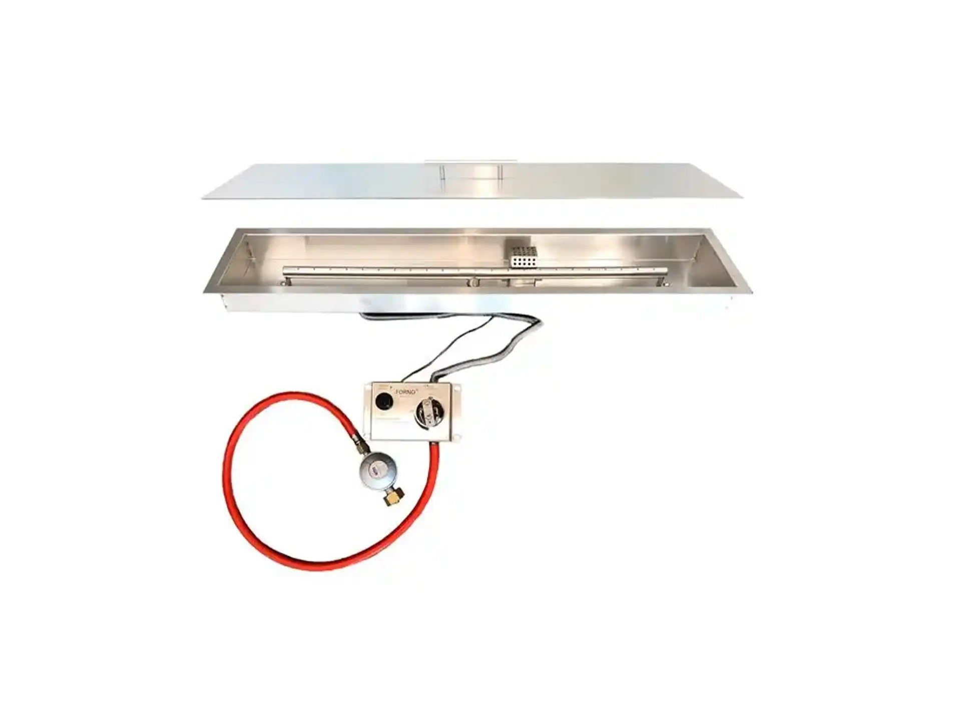 Adezz Forno Brann Inbouwbrander Rechthoek 80 x 19 cm | RVS