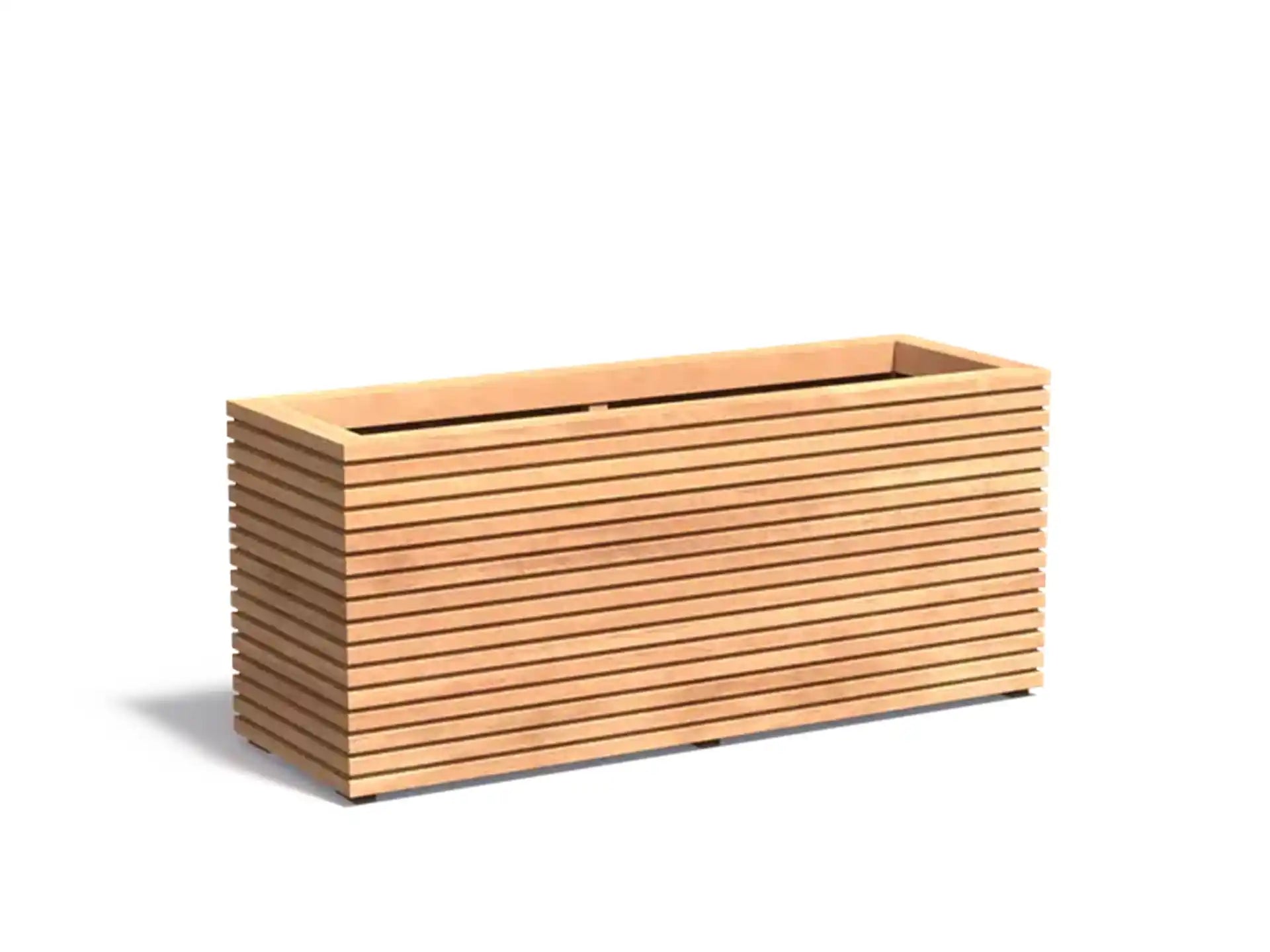 Adezz Malaga Rhombus Hardhout Plantenbak Rechthoek 150 x 50 x 65 cm met bodem