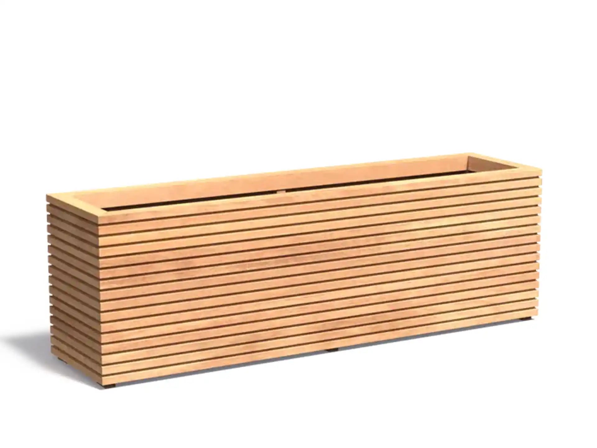 Adezz Malaga Rhombus Hardhout Plantenbak Rechthoek 200 x 50 x 65 cm met bodem