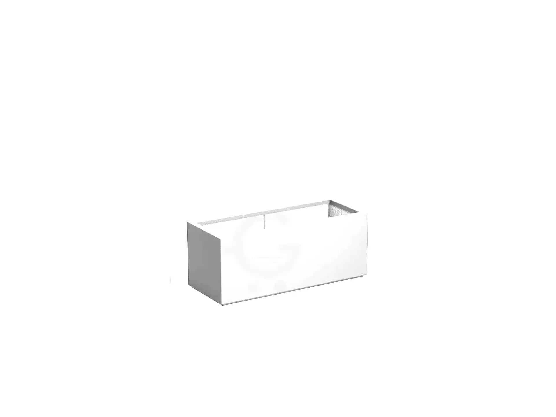 Adezz Carrez Plantenbak Polyester Rechthoek 100 x 40 x 40 cm Verkeerswit
