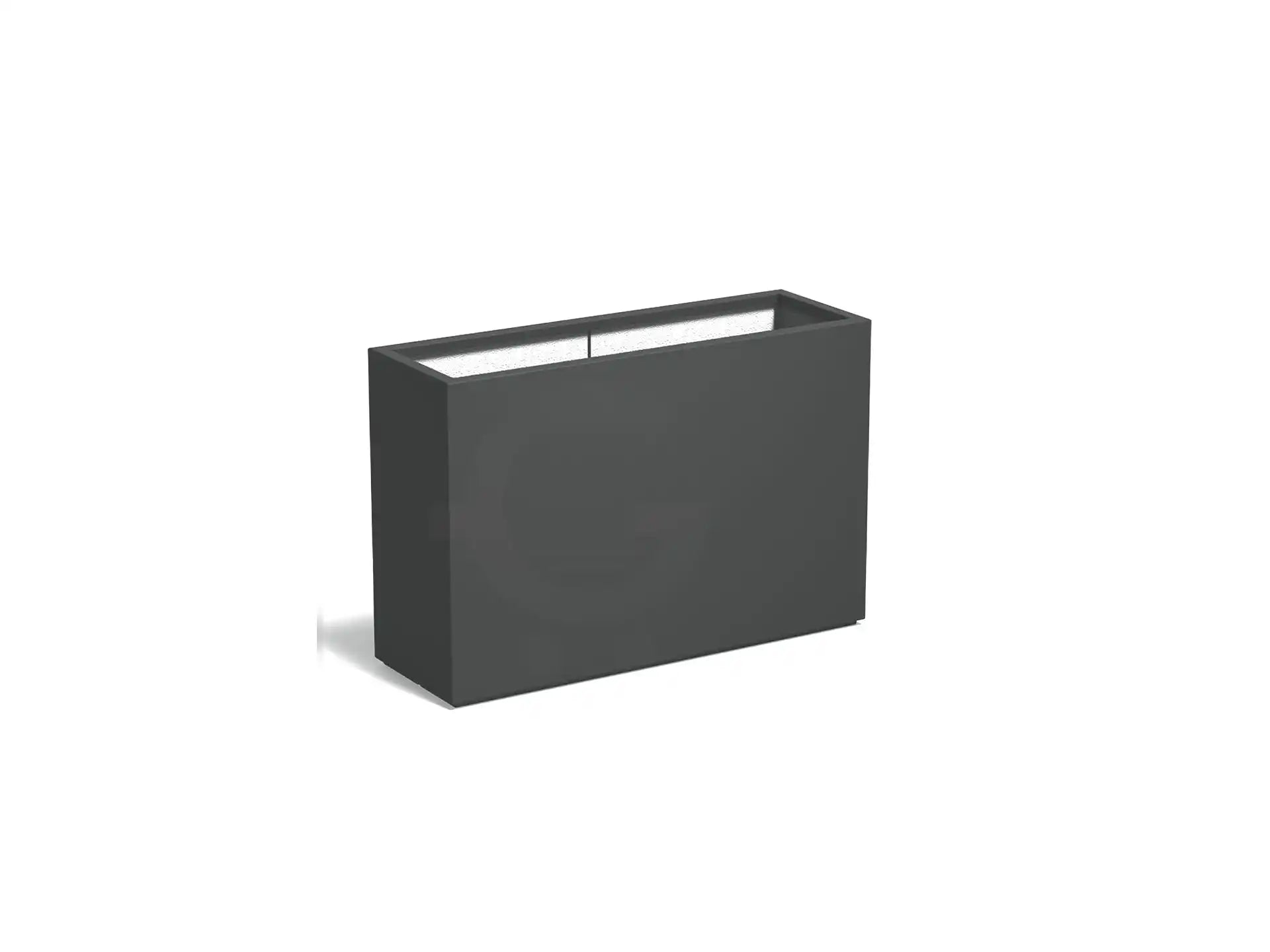 Adezz Carrez Plantenbak Polyester Rechthoek 120 x 40 x 80 cm Antracietgrijs