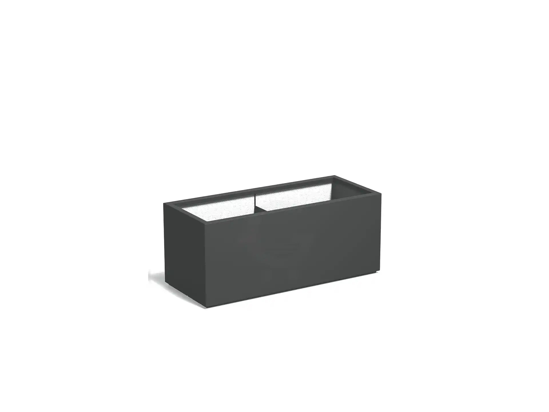 Adezz Carrez Plantenbak Polyester Rechthoek 120 x 50 x 50 cm Antracietgrijs
