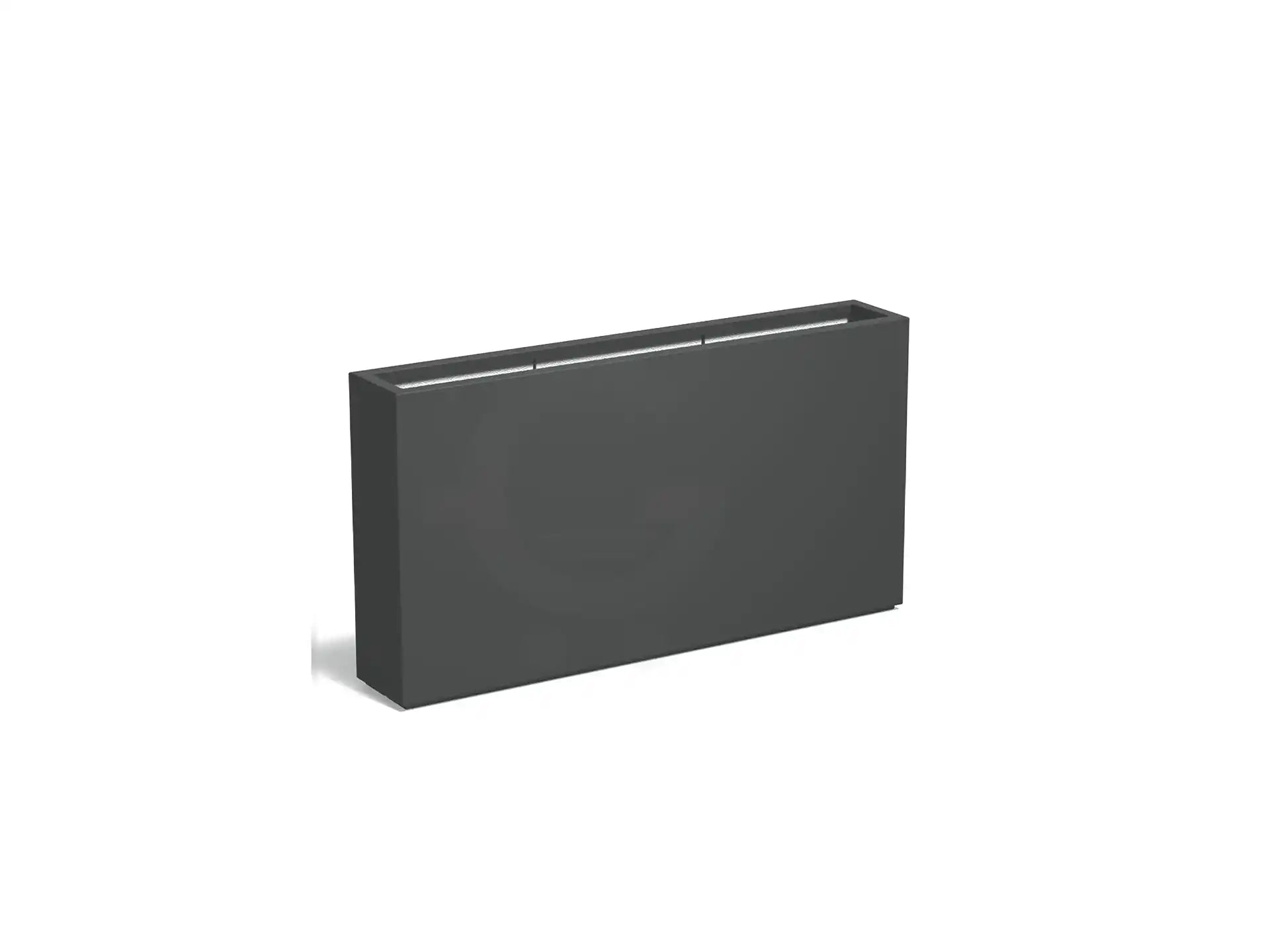 Adezz Carrez Plantenbak Polyester Rechthoek 150 x 25 x 80 cm Antracietgrijs