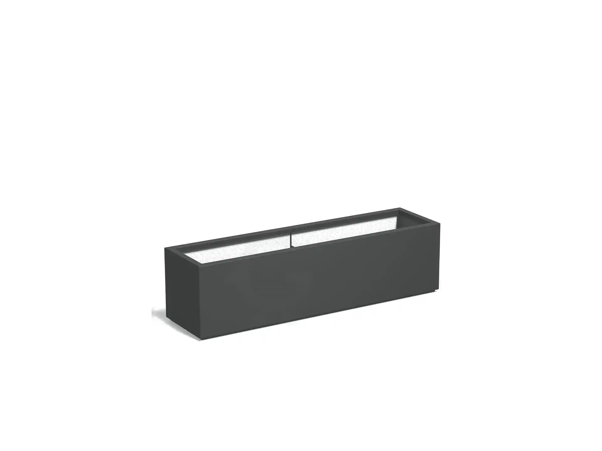 Adezz Carrez Plantenbak Polyester Rechthoek 150 x 40 x 40 cm Antracietgrijs