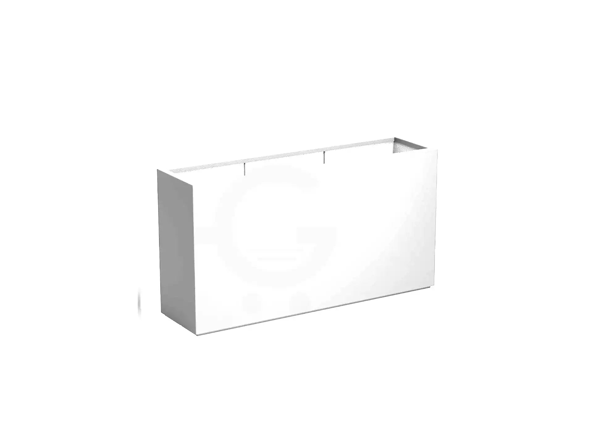 Adezz Carrez Plantenbak Polyester Rechthoek 150 x 40 x 80 cm Verkeerswit