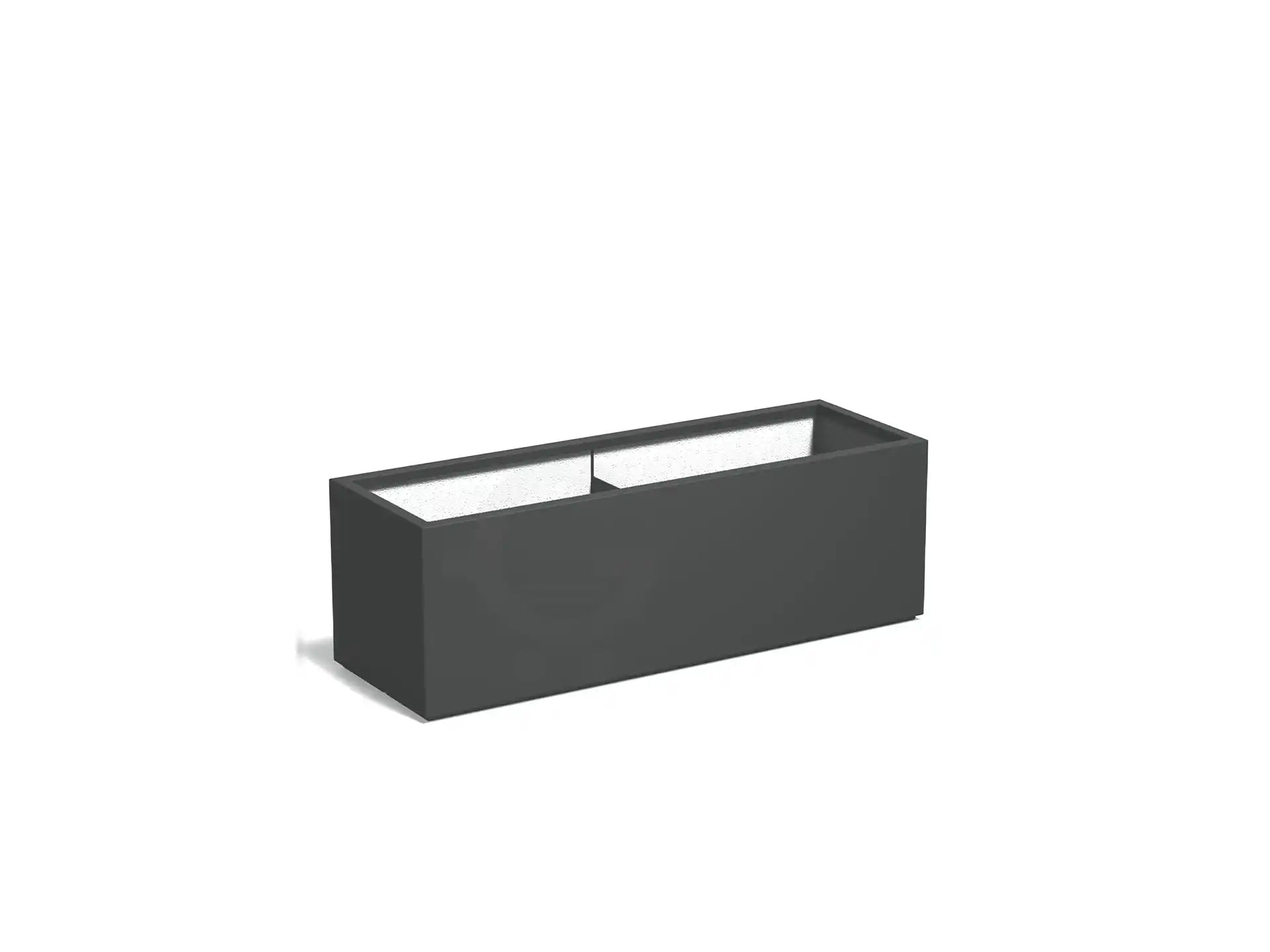 Adezz Carrez Plantenbak Polyester Rechthoek 150 x 50 x 50 cm Antracietgrijs