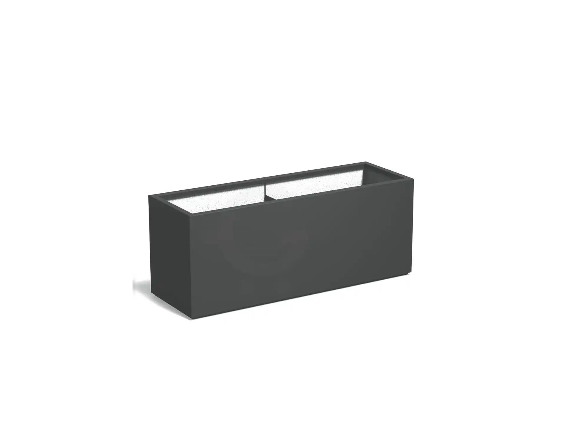 Adezz Carrez Plantenbak Polyester Rechthoek 150 x 50 x 60 cm Antracietgrijs