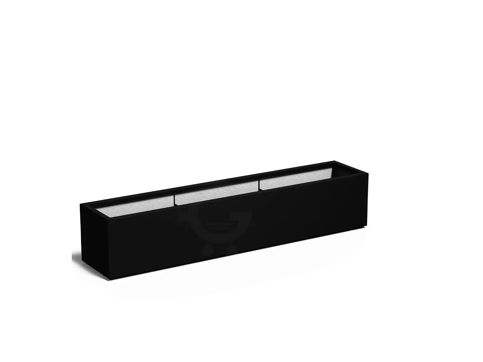 Adezz Carrez Plantenbak Polyester Rechthoek 200 x 40 x 40 cm Gitzwart