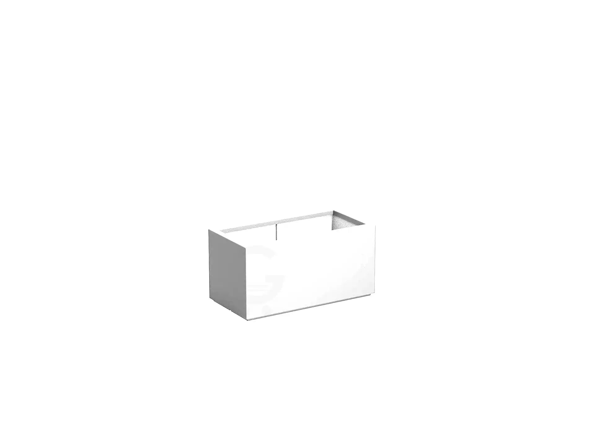 Adezz Carrez Plantenbak Polyester Rechthoek 80 x 40 x 40 cm Verkeerswit