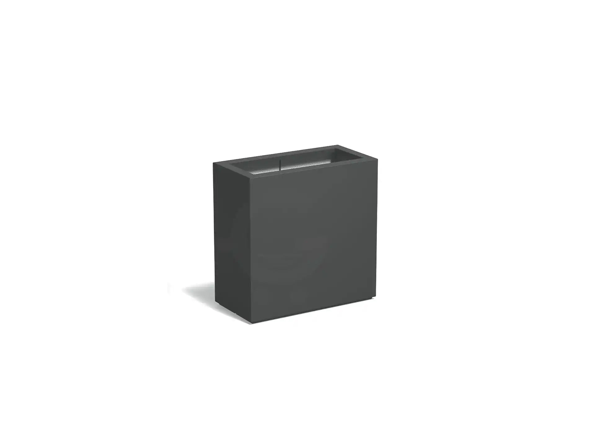 Adezz Carrez Plantenbak Polyester Rechthoek 80 x 40 x 80 cm Antracietgrijs
