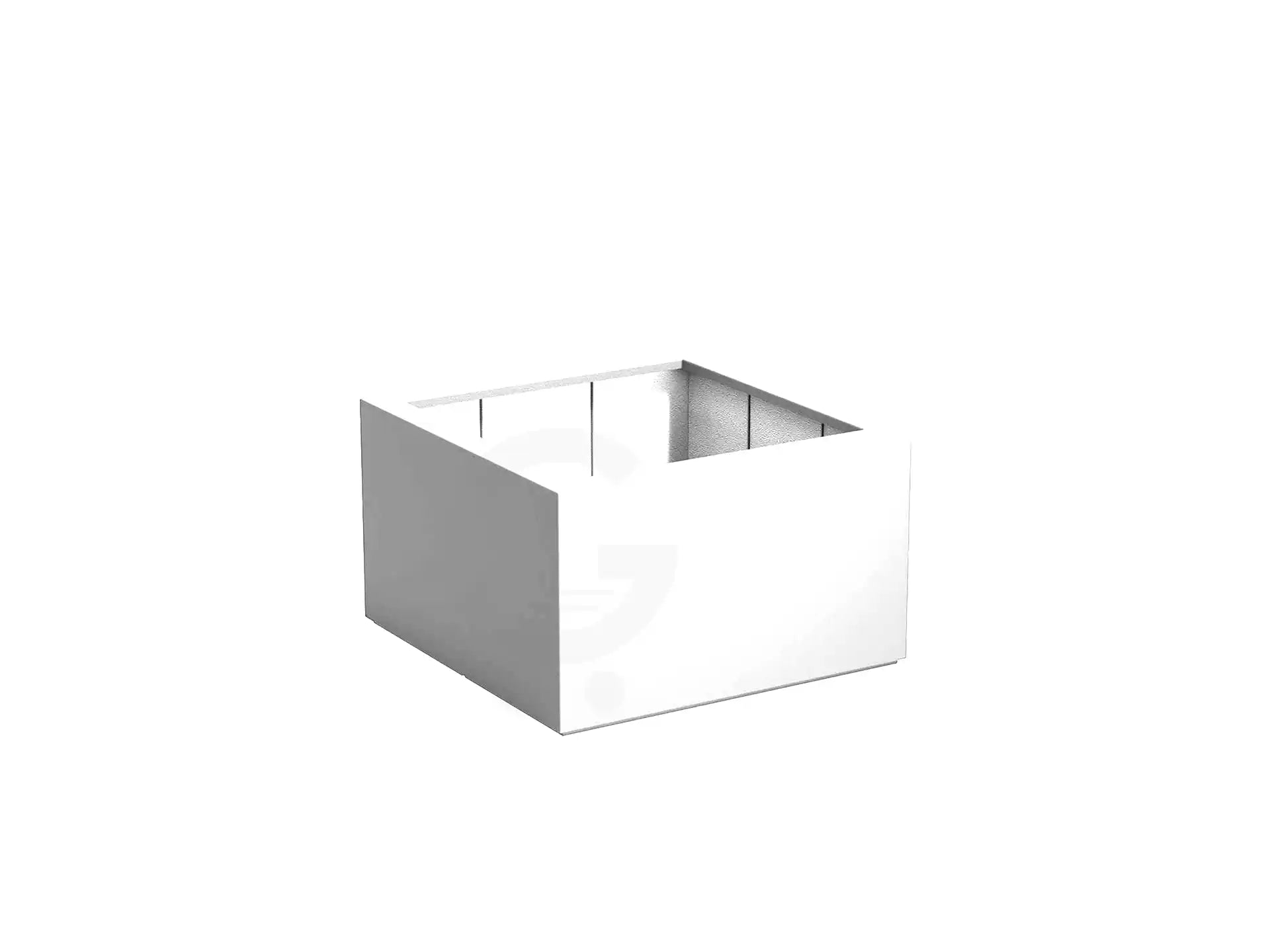 Adezz Carrez Plantenbak Polyester Vierkant 100 x 100 x 60 cm Verkeerswit