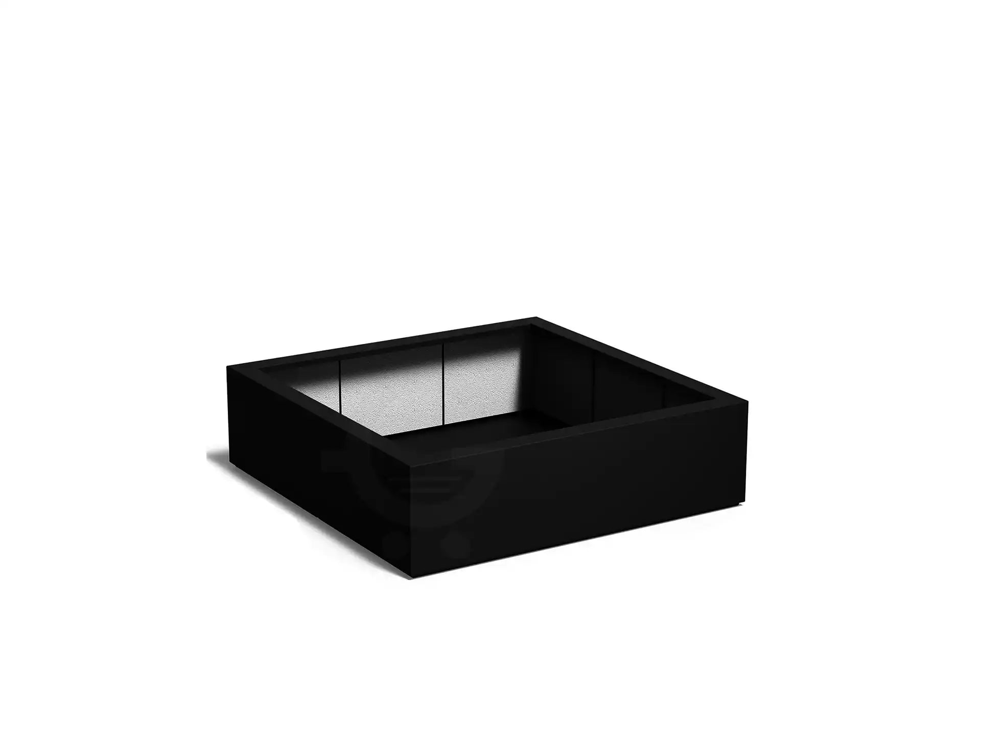 Adezz Carrez Plantenbak Polyester Vierkant 120 x 120 x 40 cm Gitzwart
