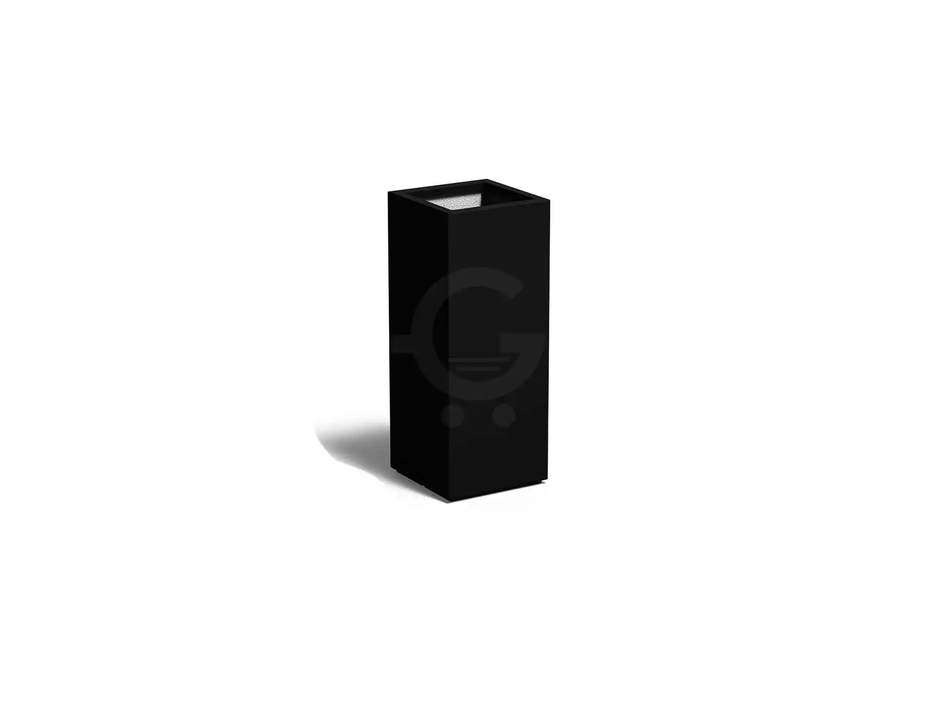 Adezz Carrez Plantenbak Polyester Vierkant 40 x 40 x 100 cm Gitzwart