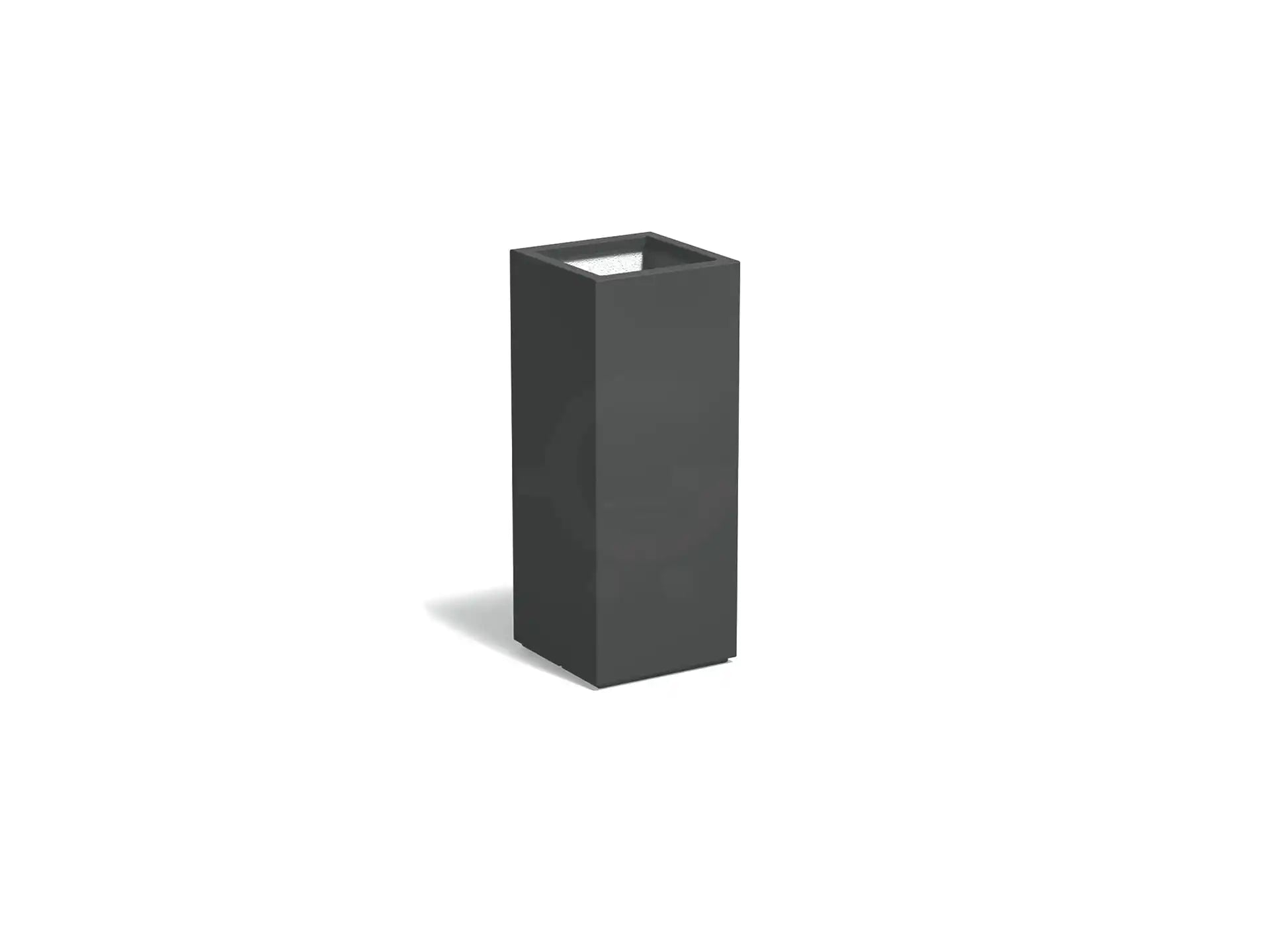 Adezz Carrez Plantenbak Polyester Vierkant 50 x 50 x 100 cm Antracietgrijs