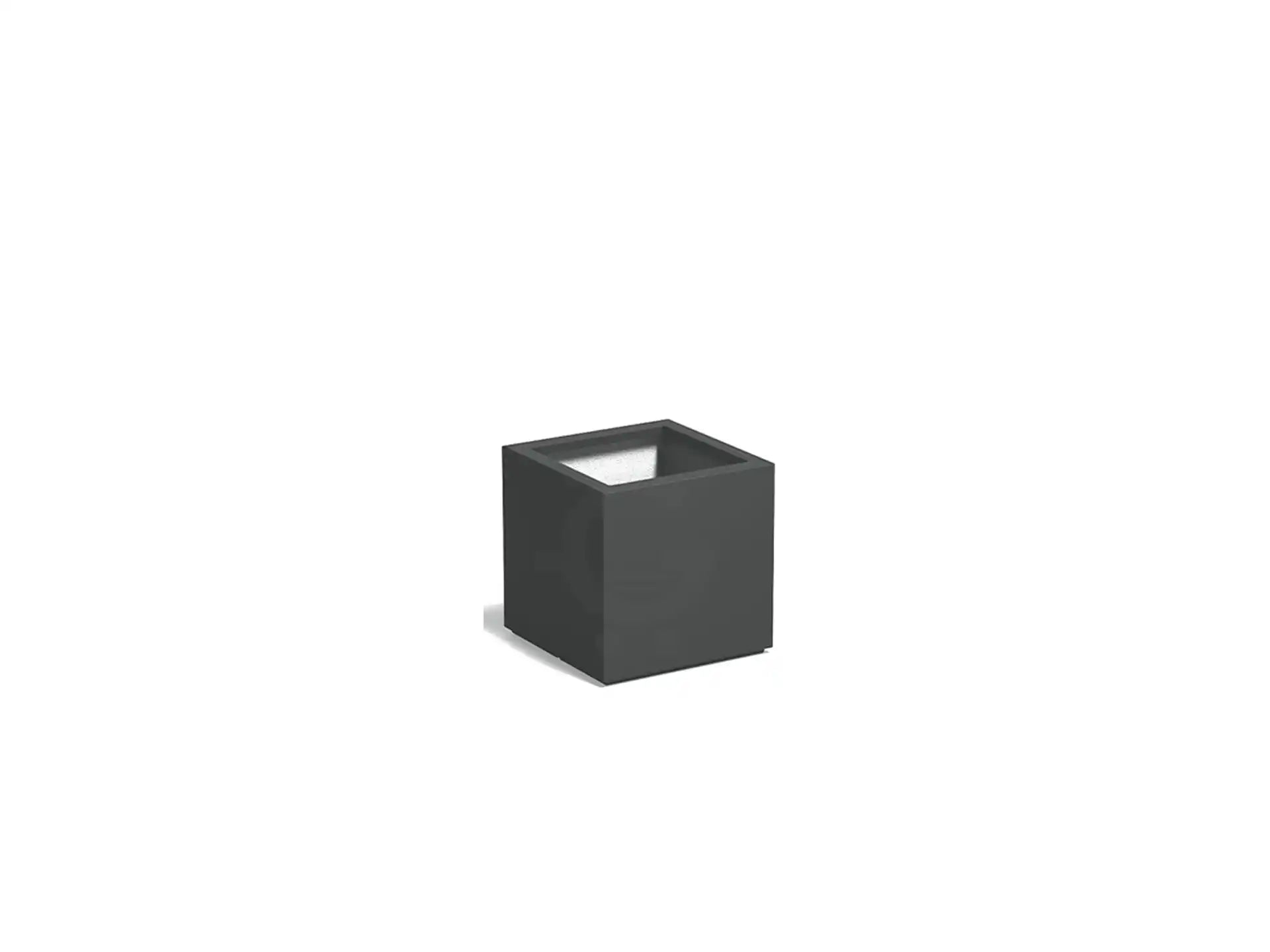 Adezz Carrez Plantenbak Polyester Vierkant 50 x 50 x 50 cm Antracietgrijs